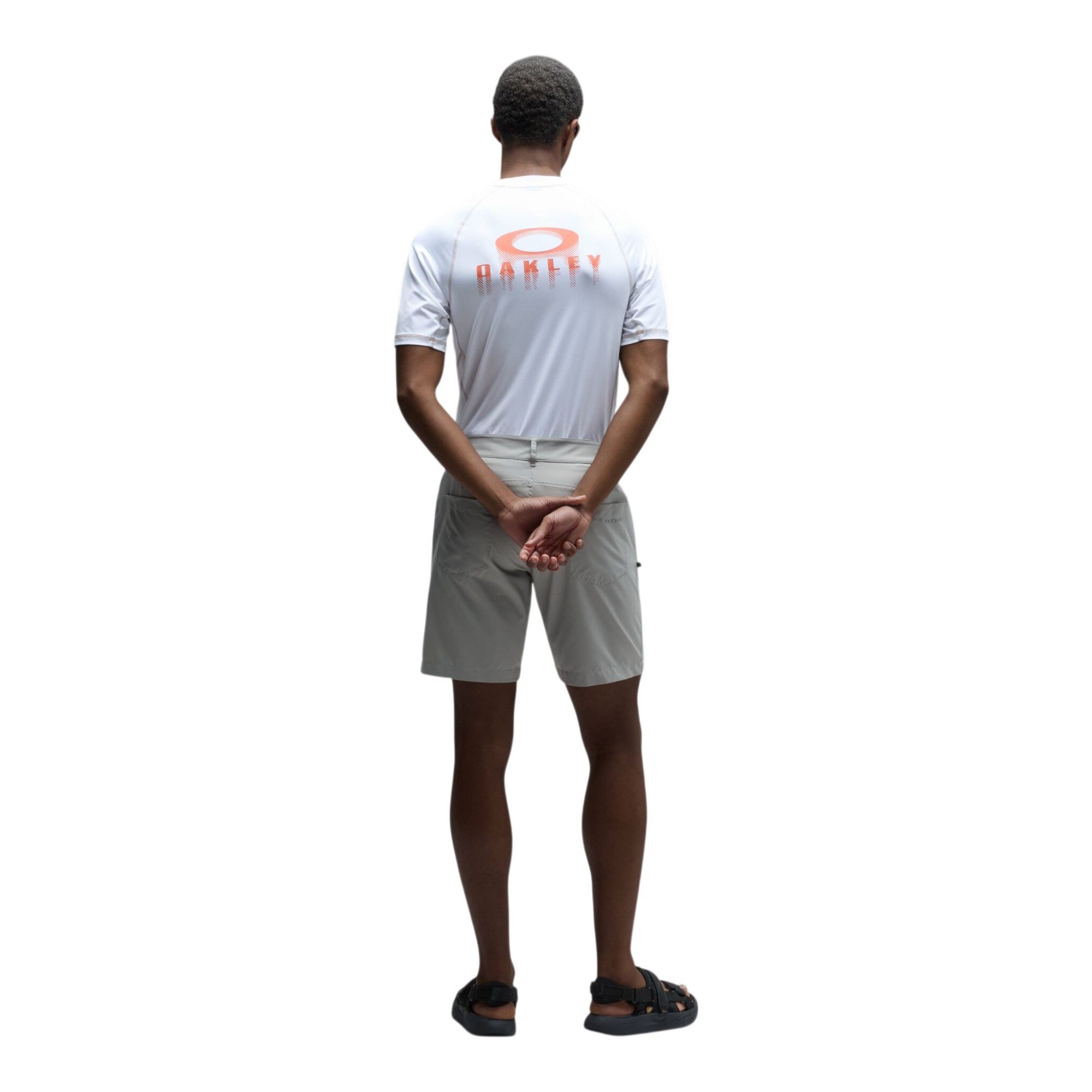 Oakley Fahrradhose Freizeithose Baseline Hybrid 18in kurz hellgrau Herren