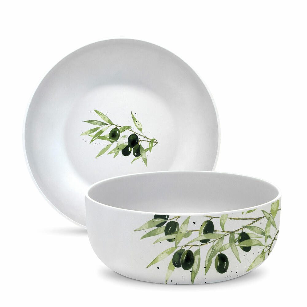 PPD Schüssel Olives Matte Bowl 16, 850 ml, New Bone China