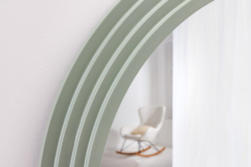 riess-ambiente Wandspiegel WAVE 160cm salbeigrün (Einzelartikel, 1-St), Flur · Kunststoff · Rahmen · Rundbogen · Ganzkörper · Groß · Modern