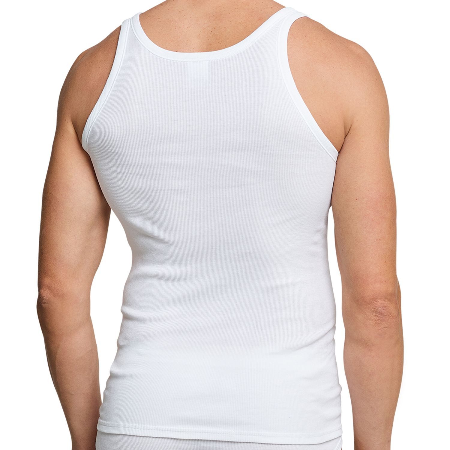 Schiesser Unterhemd (Mehrpack) Doppelripp, Cotton Essentials im 4er Pack