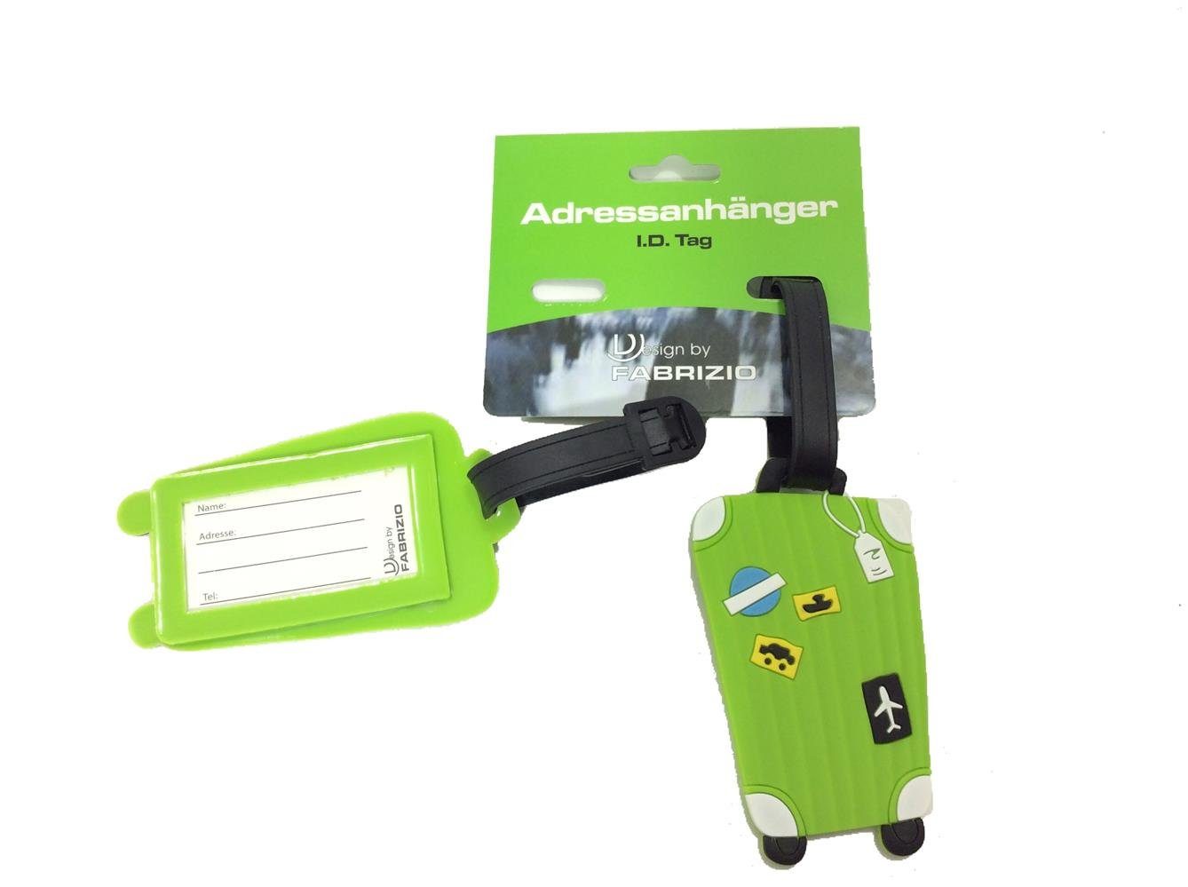 fabrizio® Gepäckanhänger 2 Adressanhänger / Чемоданыanhänger Trolley Чемоданы, grün