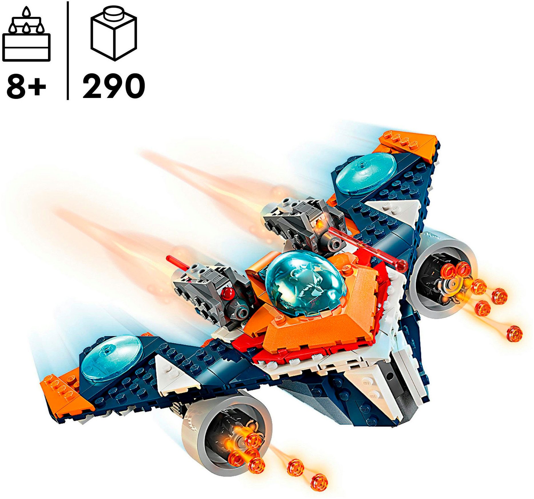 LEGO® Rockets Raumschiff vs. Ronan (76278), LEGO Super Heroes Konstruktionsspielsteine, (290 St), Made in Europe