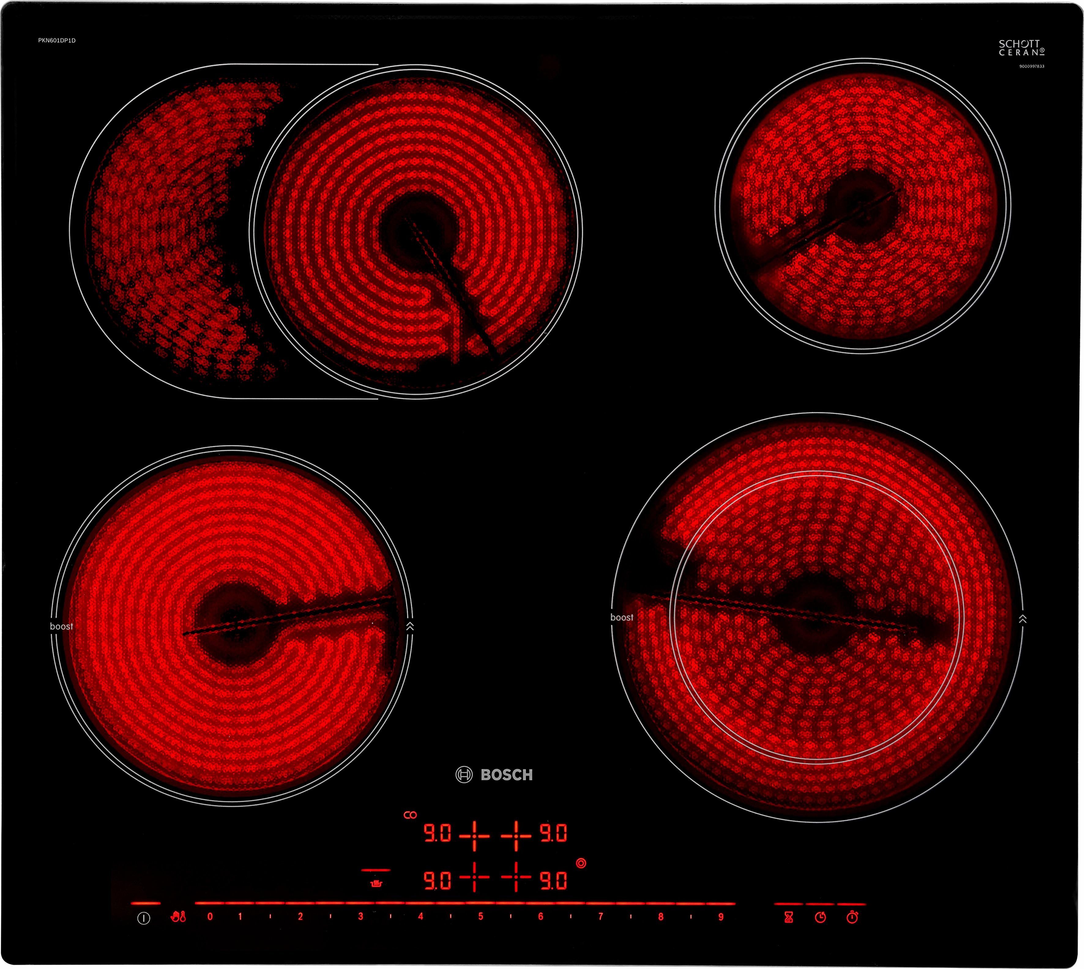 BOSCH Elektro-Kochfeld von SCHOTT CERAN® PKN601DP1D, mit Powerboost-Funktion
