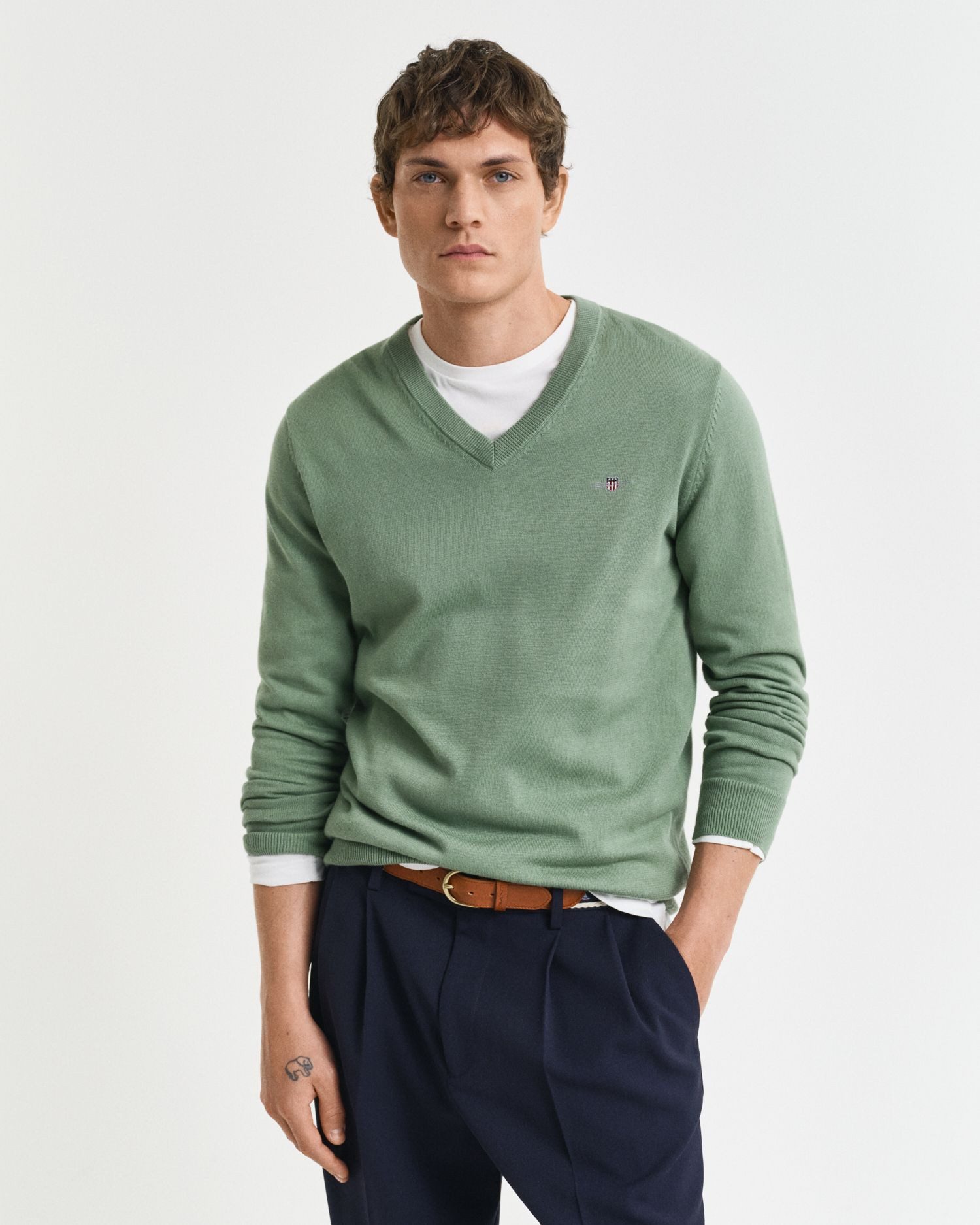 Gant V-Ausschnitt-Pullover günstig online kaufen