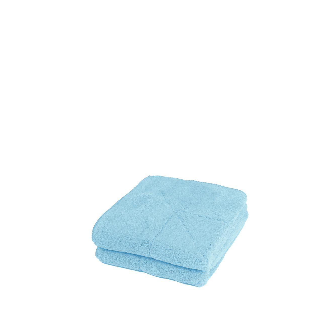 Unicopuro Soft-Touch 30 x 30 cm Mikrofasertuch (Spar-Set, 2-tlg., Waschbar bei 60° C) blau
