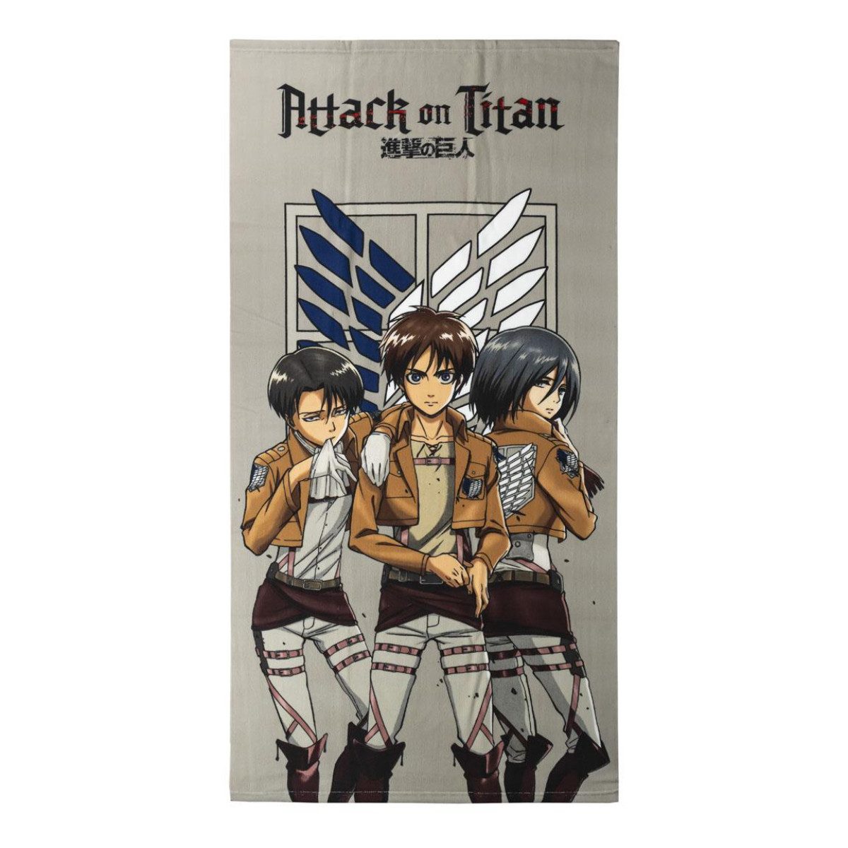 Cerda Strandtuch Attack on Titan Badehandtuch aus 100% Baumwolle 70x140 cm