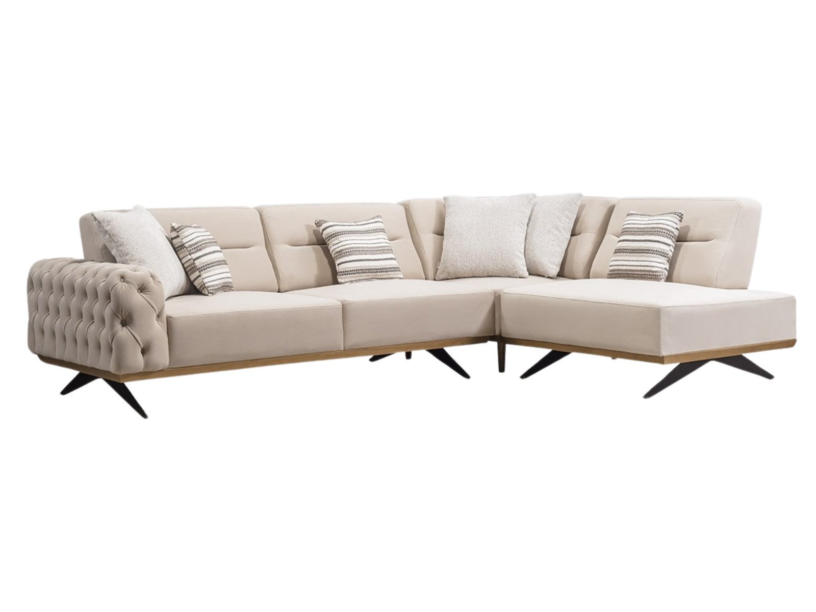 Villa Möbel Ecksofa Havana Relax, 1 Teile, mit Schlaffunktion durch verstellbare Rückenlehne