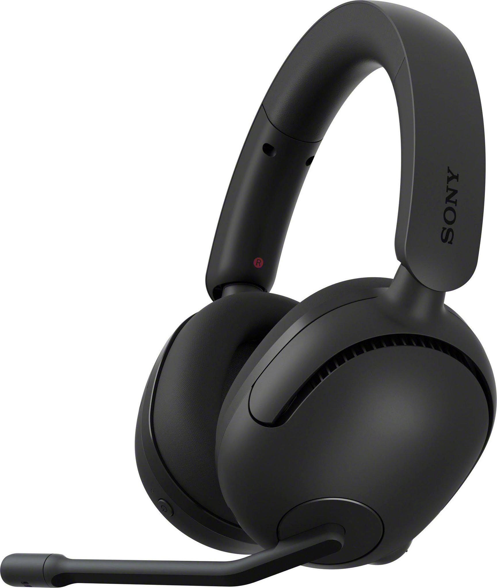 INZONE Gaming-Headset schwarz H5 Akkulaufzeit, 360 Bluetooth, geringe AI) mit SpatialSound, Mic 28Std (Rauschunterdrückung, Sony Latenz,