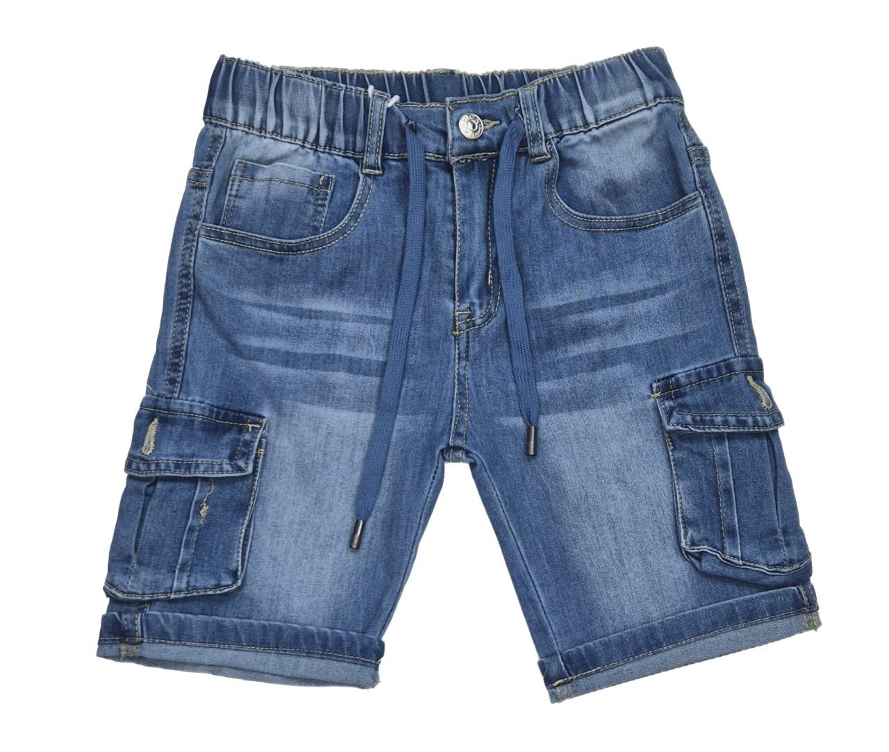 Jeansbermudas Shorts Bermuda Jeans Hose dünne Kinder Sommerhose Stretch, J336e