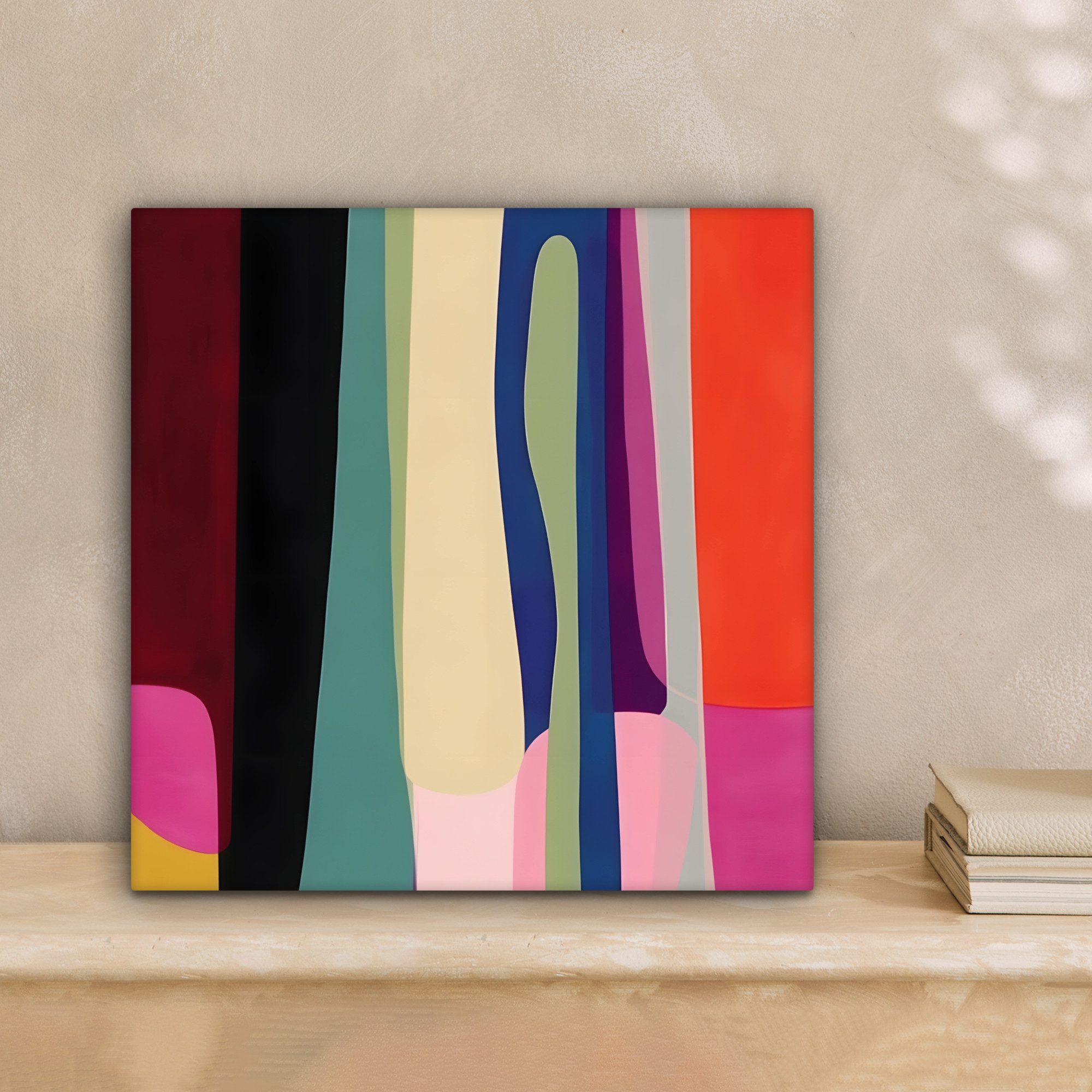 OneMillionCanvasses® Leinwandbild Farbvarianten - Vertikal - Bunt, Fotodruc günstig online kaufen