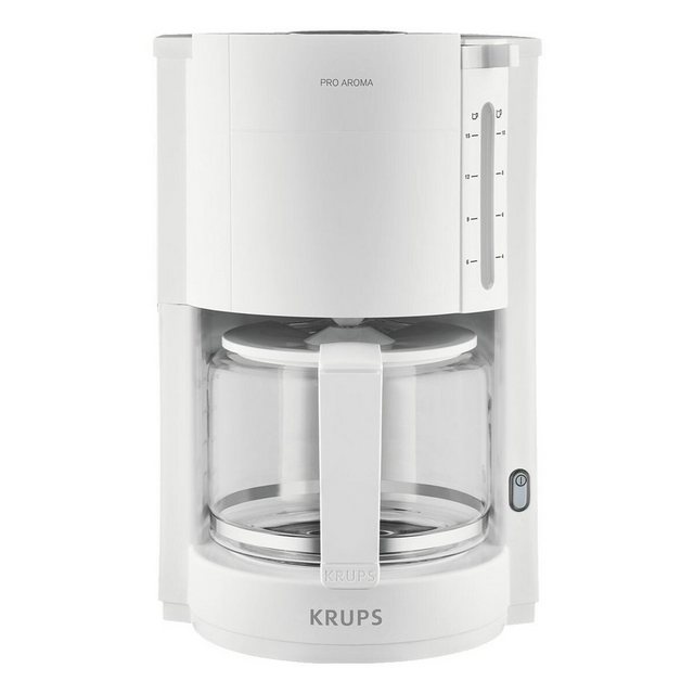 Krups Filterkaffeemaschine Pro Aroma, 1.25l Kaffeekanne, Kaffeemaschine 15 Tassen, mit Glaskanne