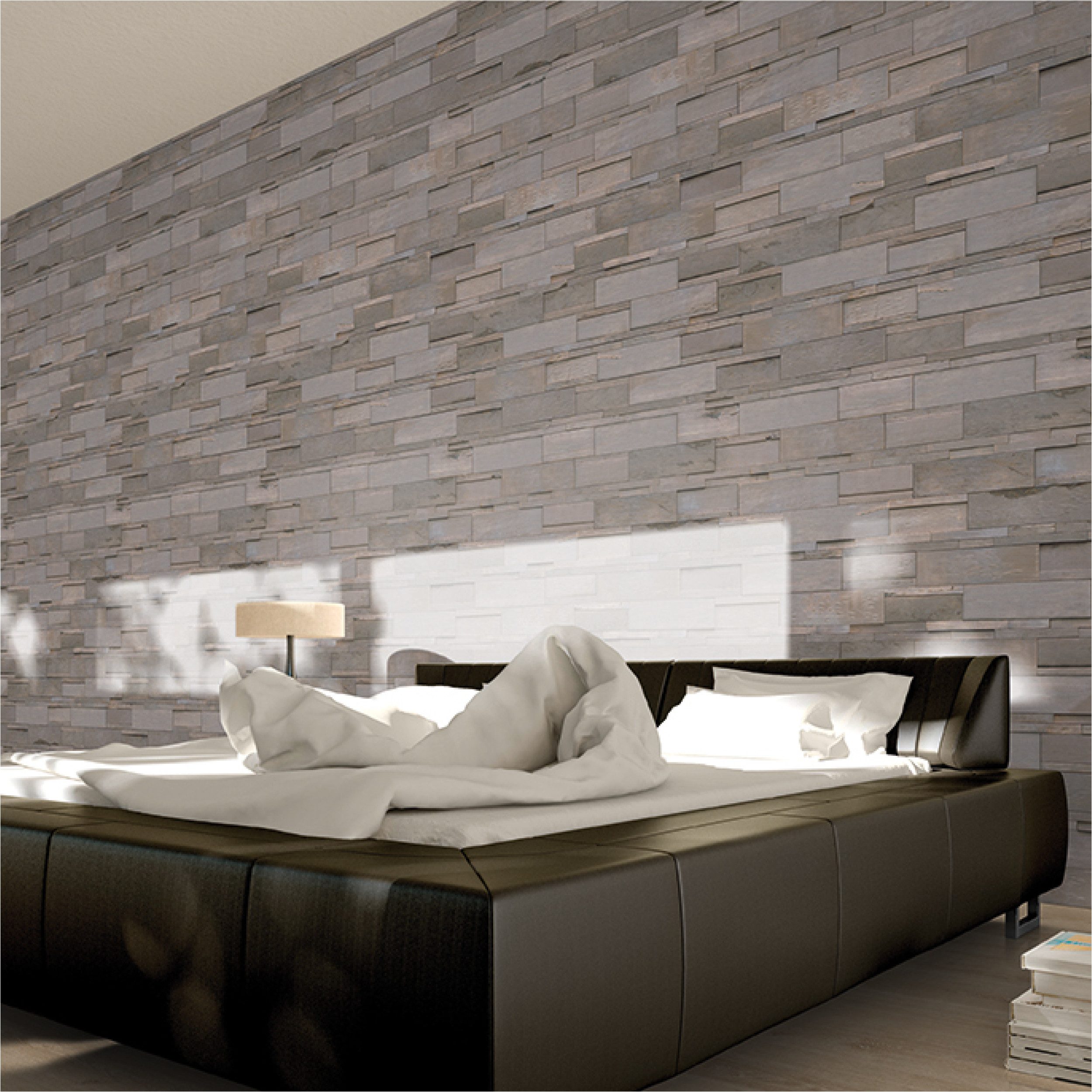 INDO 3D Wandpaneel Driftwood Hevea echte Altholz Wandverkleidung zum kleben, BxL: 20,00x56,00 cm, 0,11 qm, (Packung mit 1.01 qm, Versandkostenfreie Lieferung) schallreduzierende Wandverkleidung mit 3D-Effekt