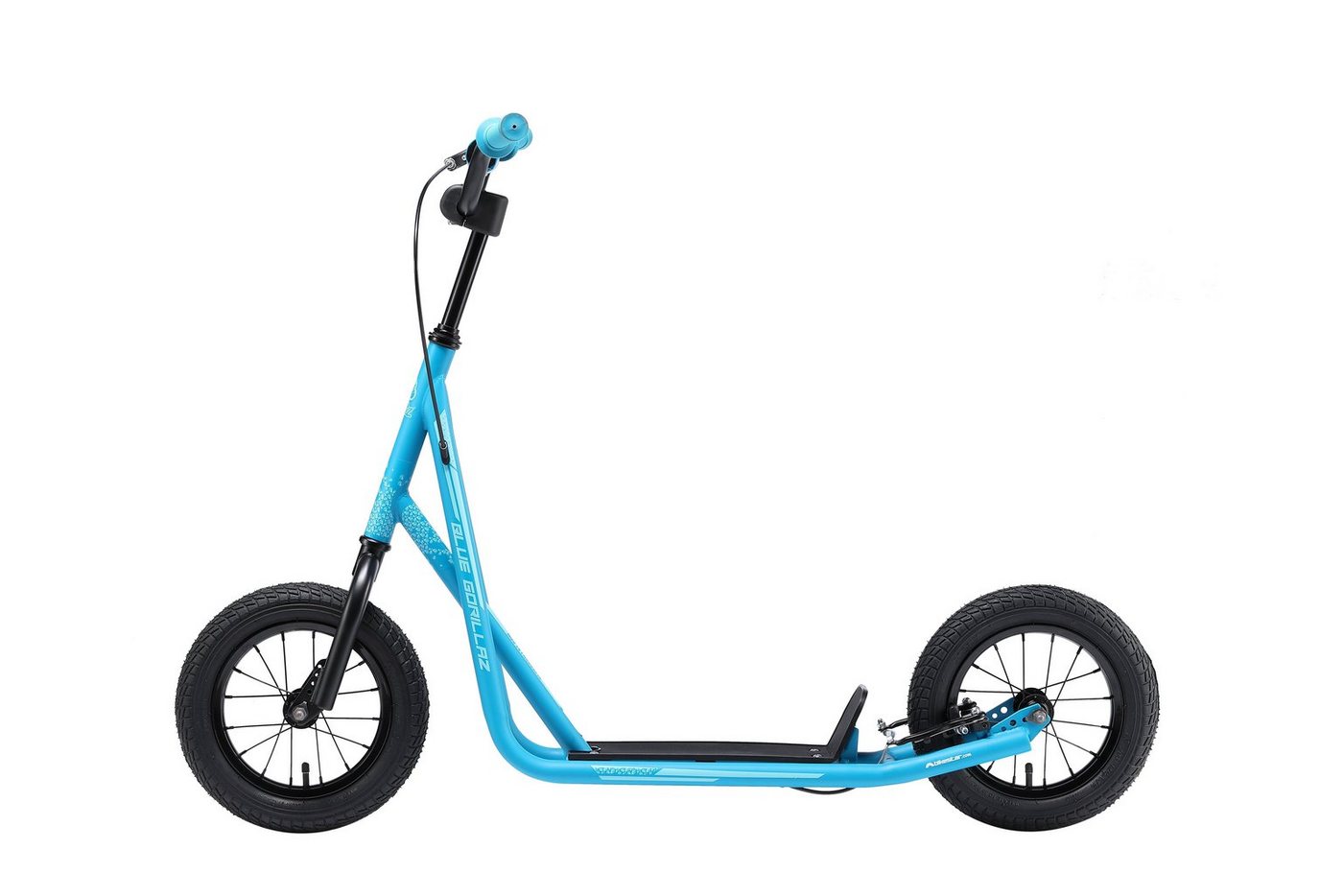 Thumbnail - BLUE GORILLAZ Cityroller 12 Zoll, ab 8 Jahre, Kinder City Roller ab 109 cm, Jungen, Mädchen, Höhenverstellbar