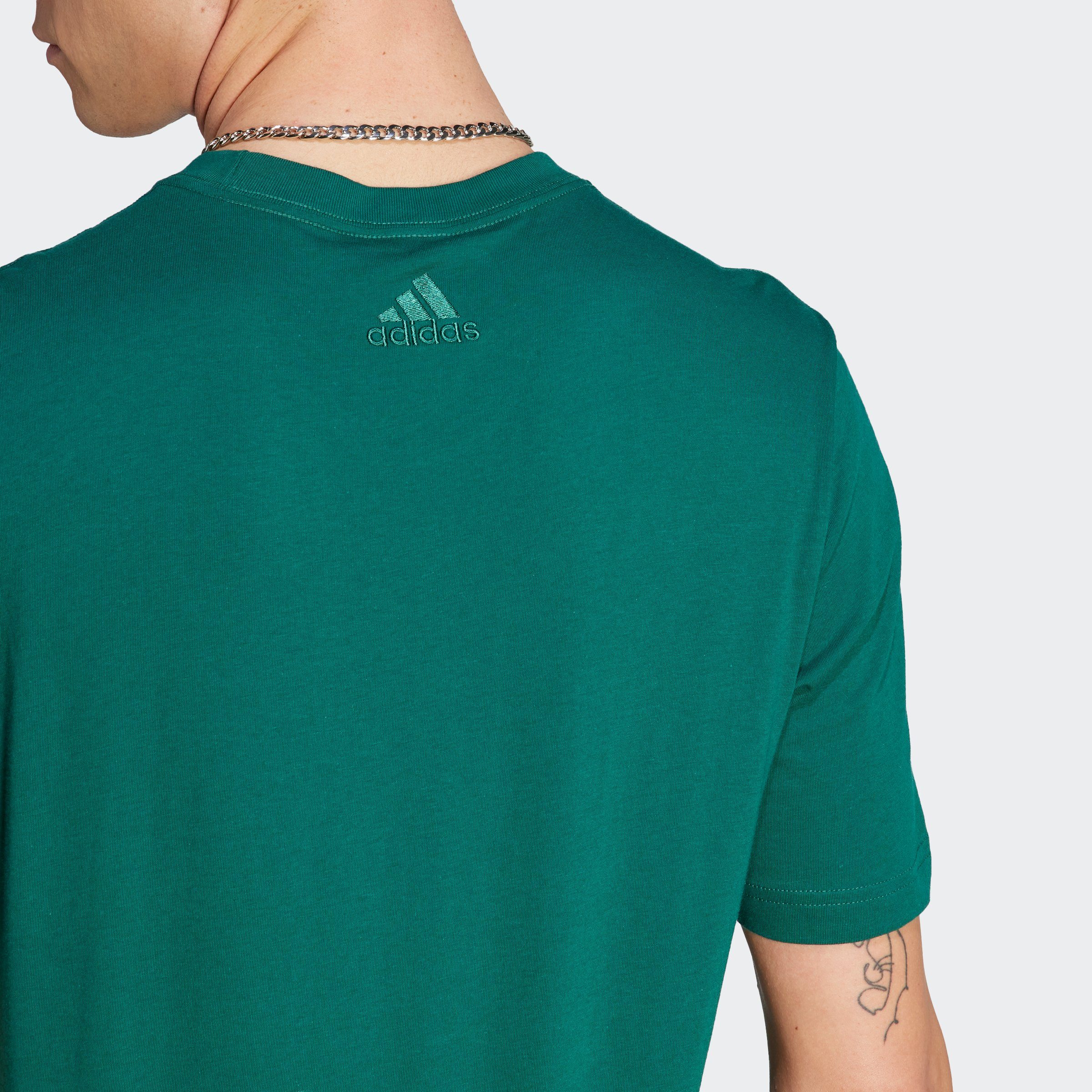 T-Shirt adidas LIN SJ M T Green Collegiate Sportswear