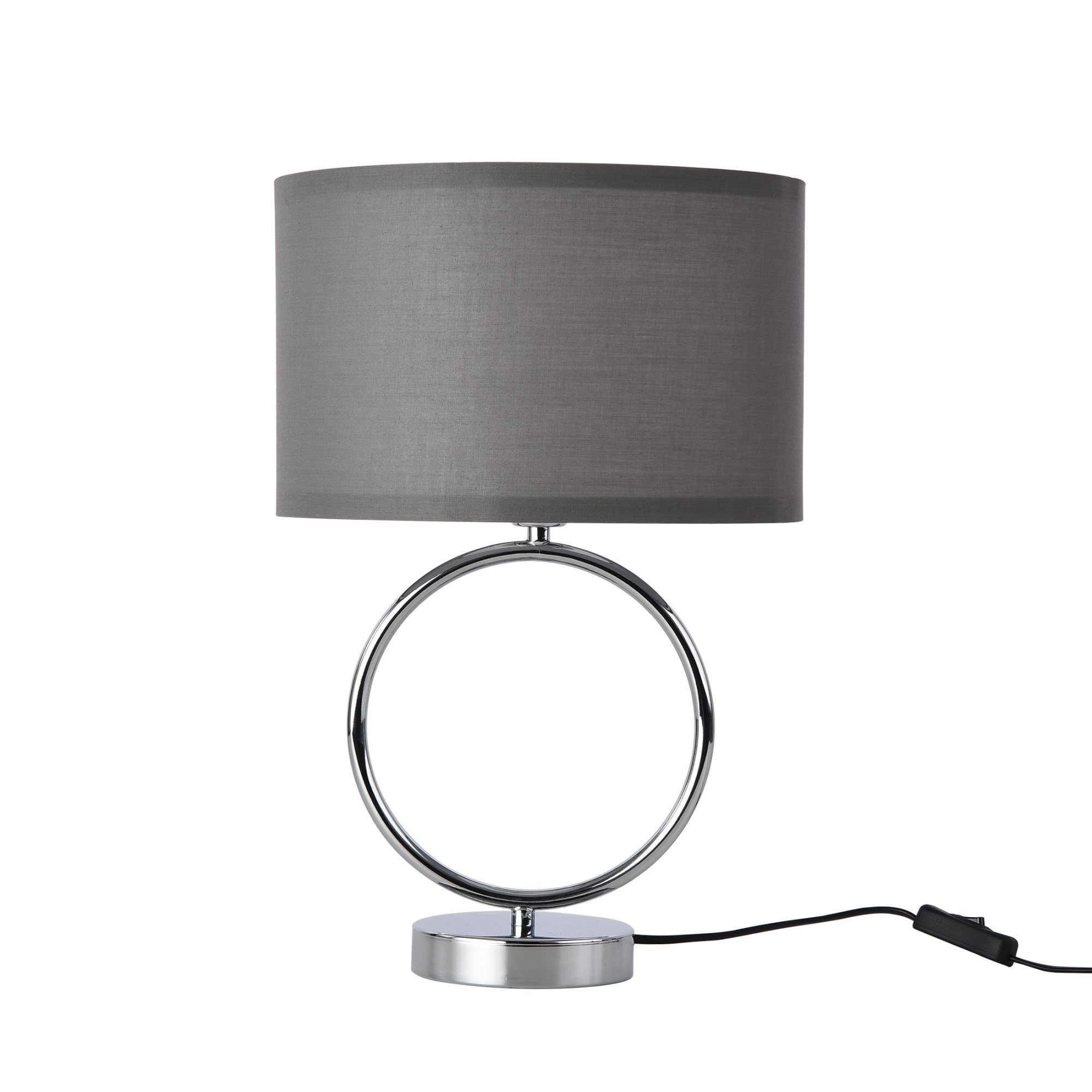 lux.pro Tischleuchte, ohne Leuchtmittel, »Torquay« 1 x E14 Metall Textil 42 günstig online kaufen