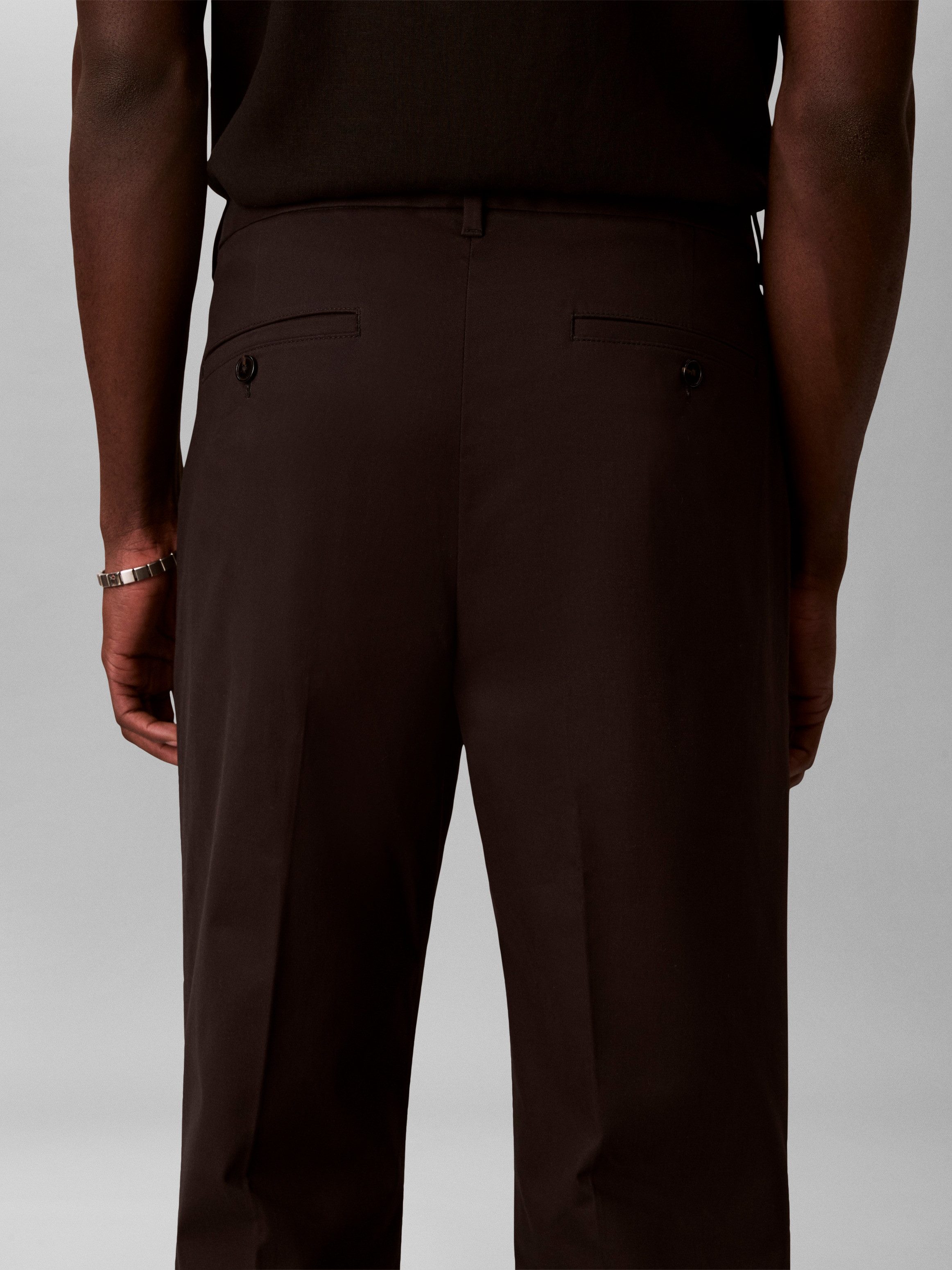 Calvin Klein Chinohose mit Bundfalte, Straight Fit günstig online kaufen