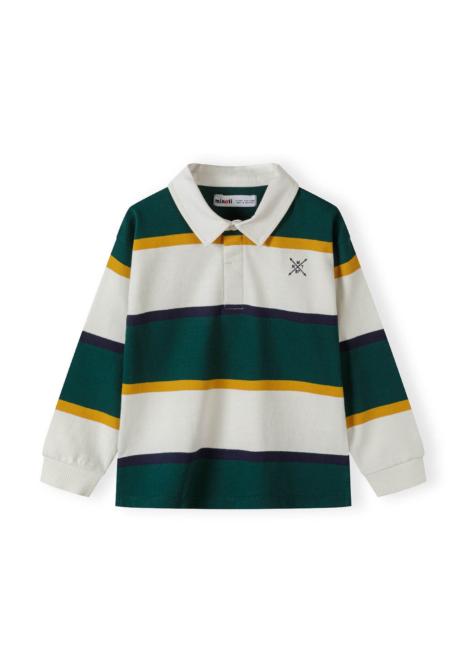 MINOTI Poloshirt Gestreiftes Poloshirt mit Stickerei und Kragen (2y-14y) mi günstig online kaufen