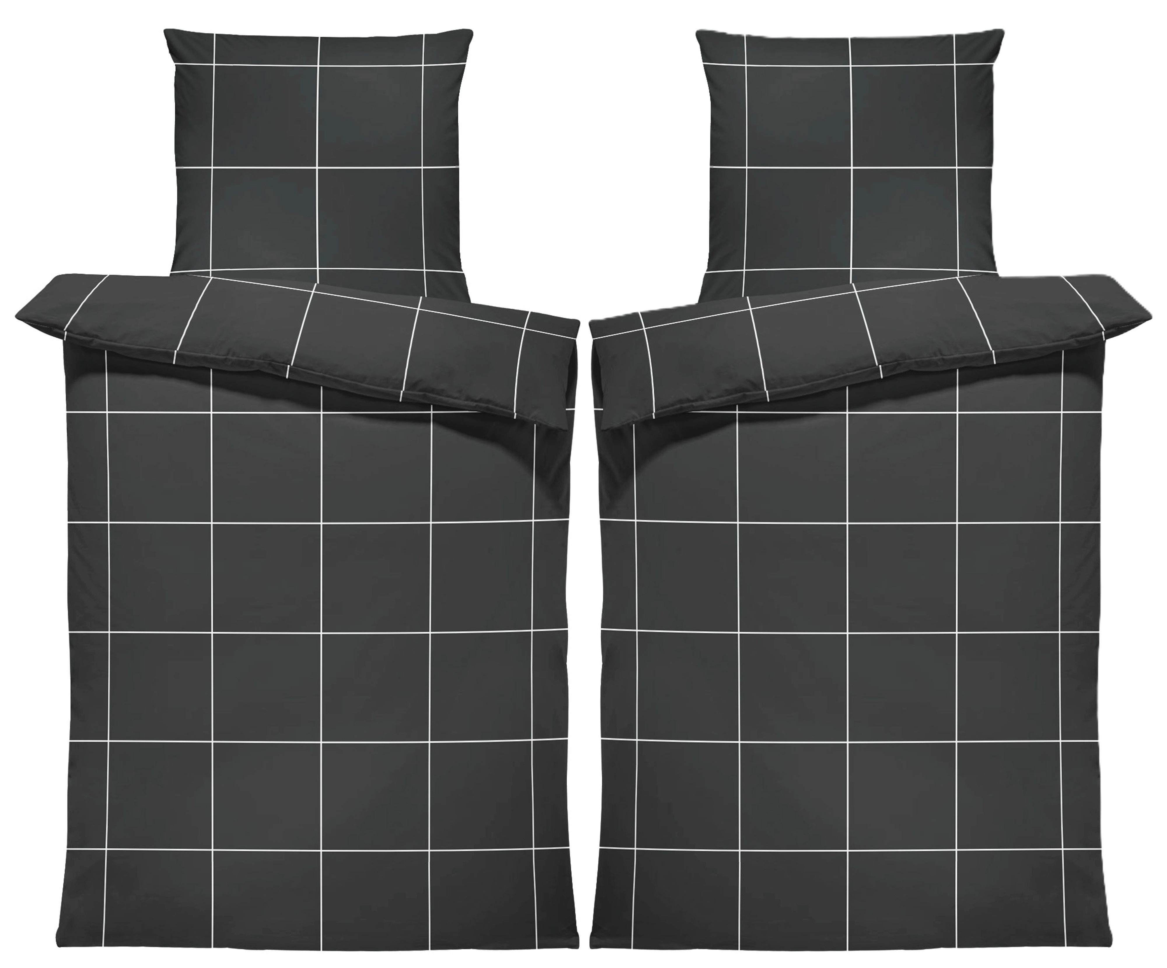 One Home Bettwäsche Winter Karomuster, Flanell, günstig online kaufen