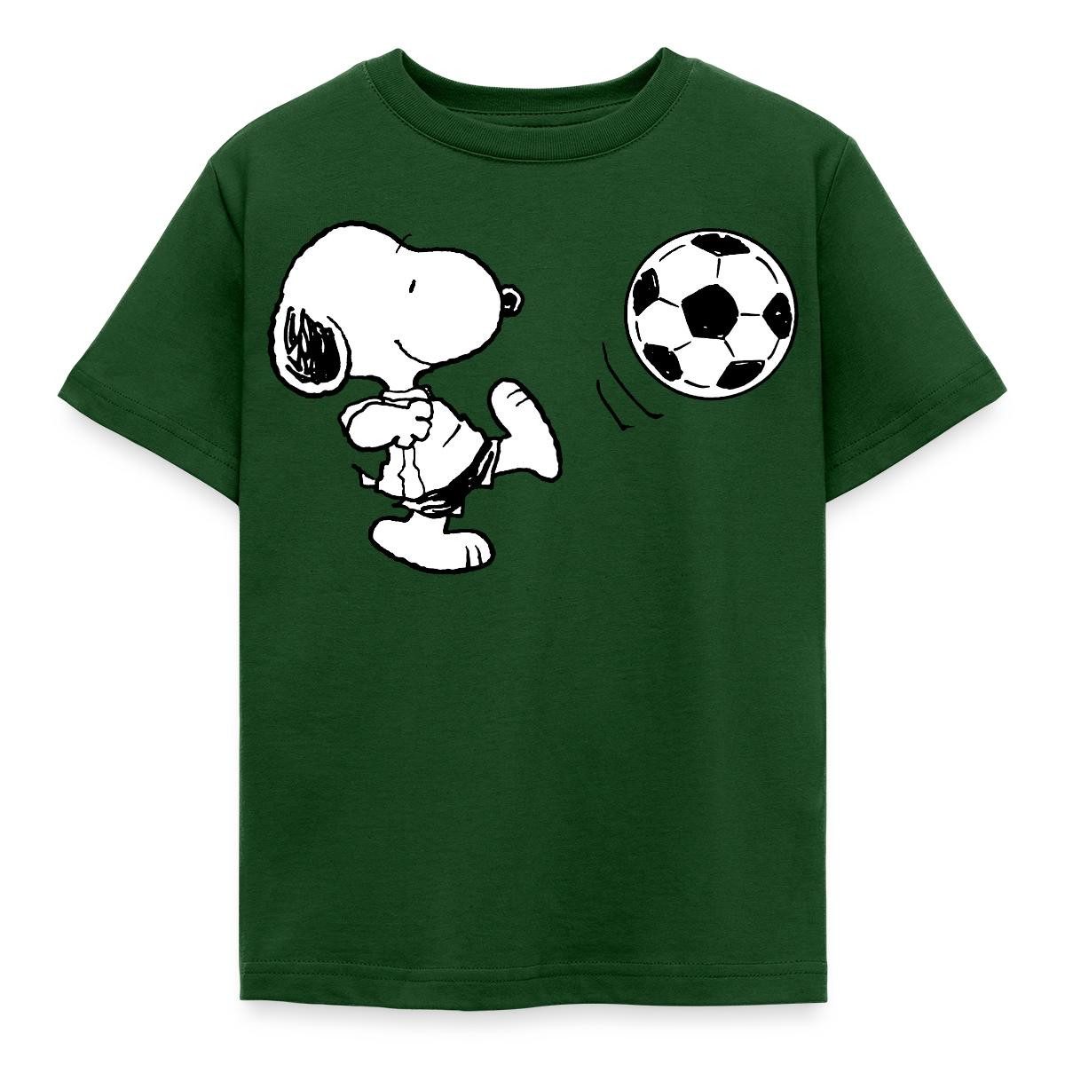 T-Shirt Peanuts Snoopy Fußball Sport Kinder T-Shirt