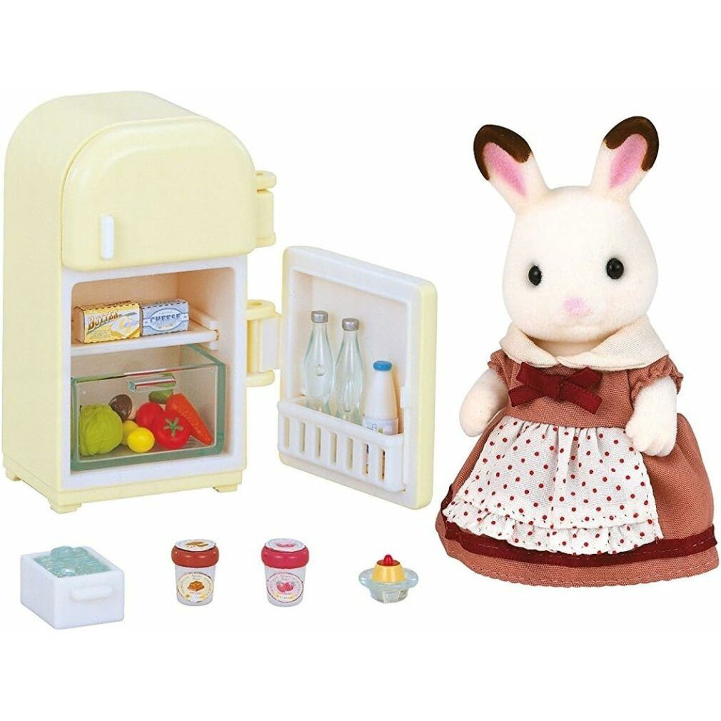 Sylvanian Families Babypuppe Die Besitztümer des "Schokoladen"-Hasen - Mama am Kühlschrank