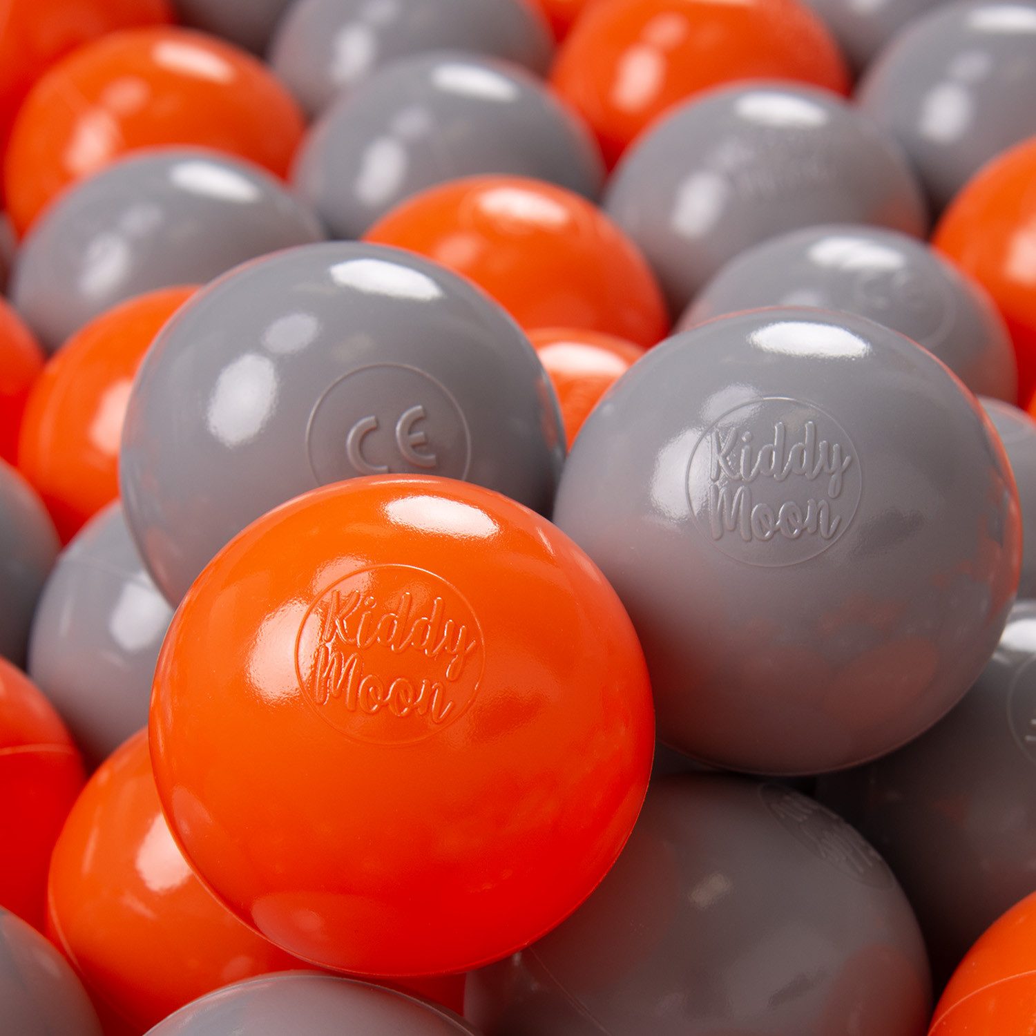 KiddyMoon Bällebad-Bälle ZK7 (Baby Plastikbälle Spielbälle, 50-St), Made in Europe