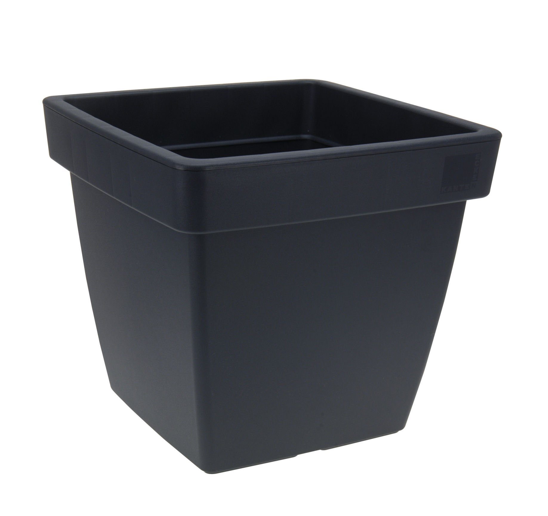 Spetebo Blumentopf Pflanzkübel ECKIG 40x40 cm anthrazit (Stück, 1