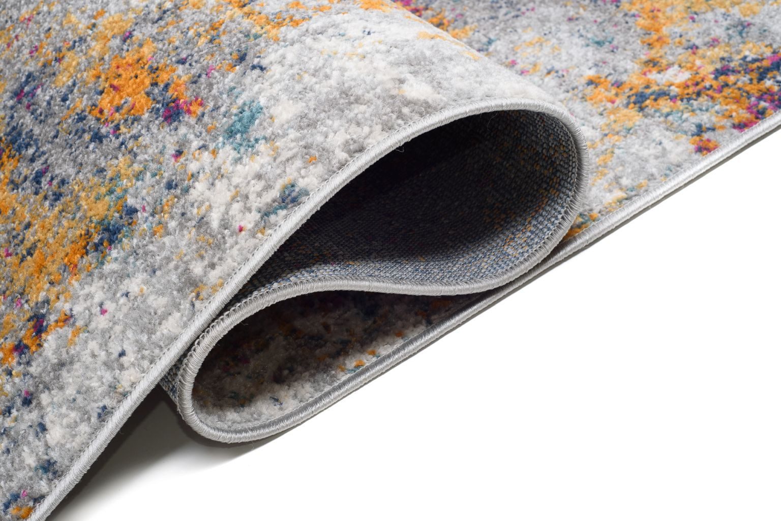 Mazovia Läufer Modern Abstrakt Bunt Blau Flur, Schlafzimmer, Diele, Fußbodenheizung – Bild 3 von 5
