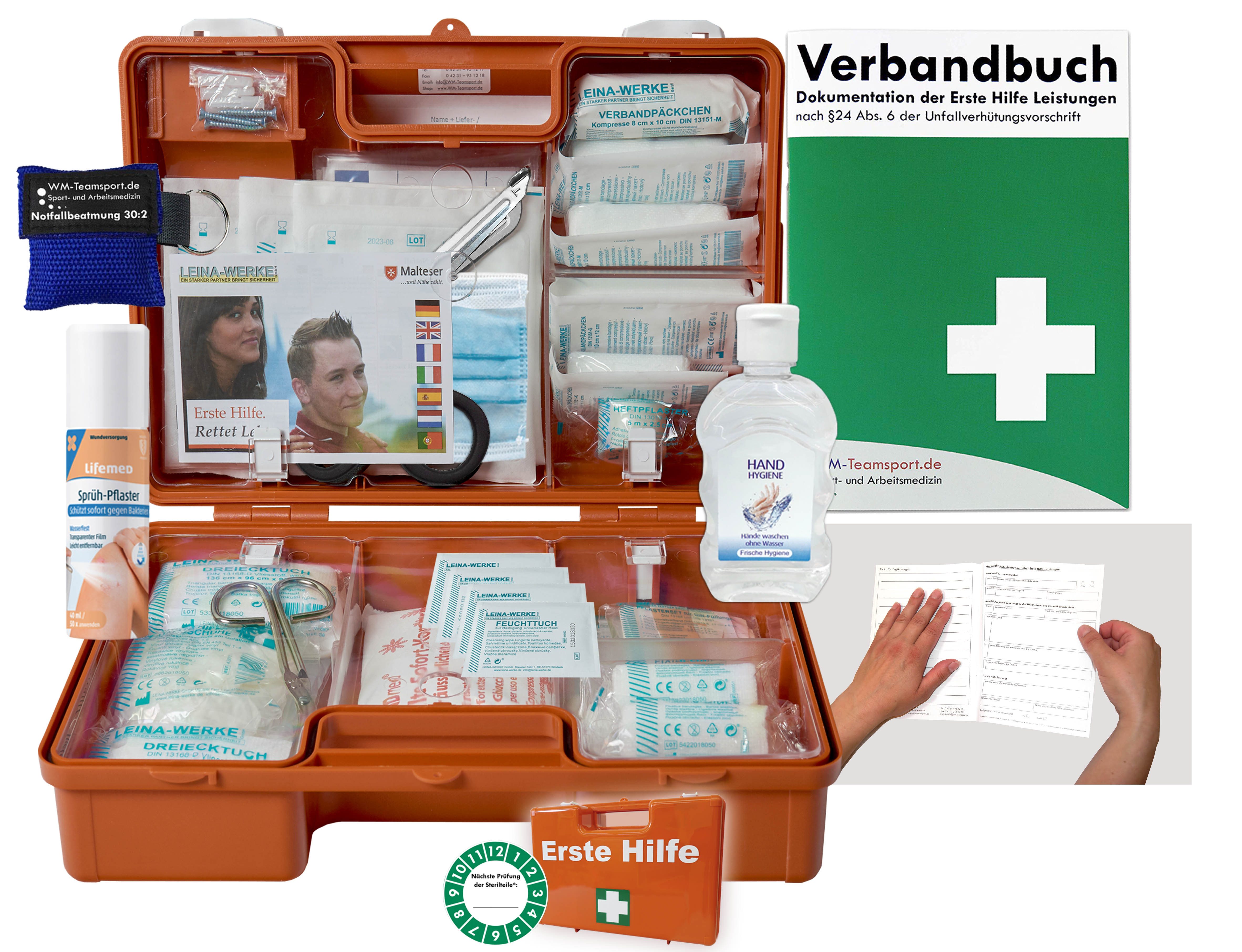 Erste-Hilfe-Koffer Verbandkoffer (M) DIN 13157 Typ CSN + umfangreiche Zusätze