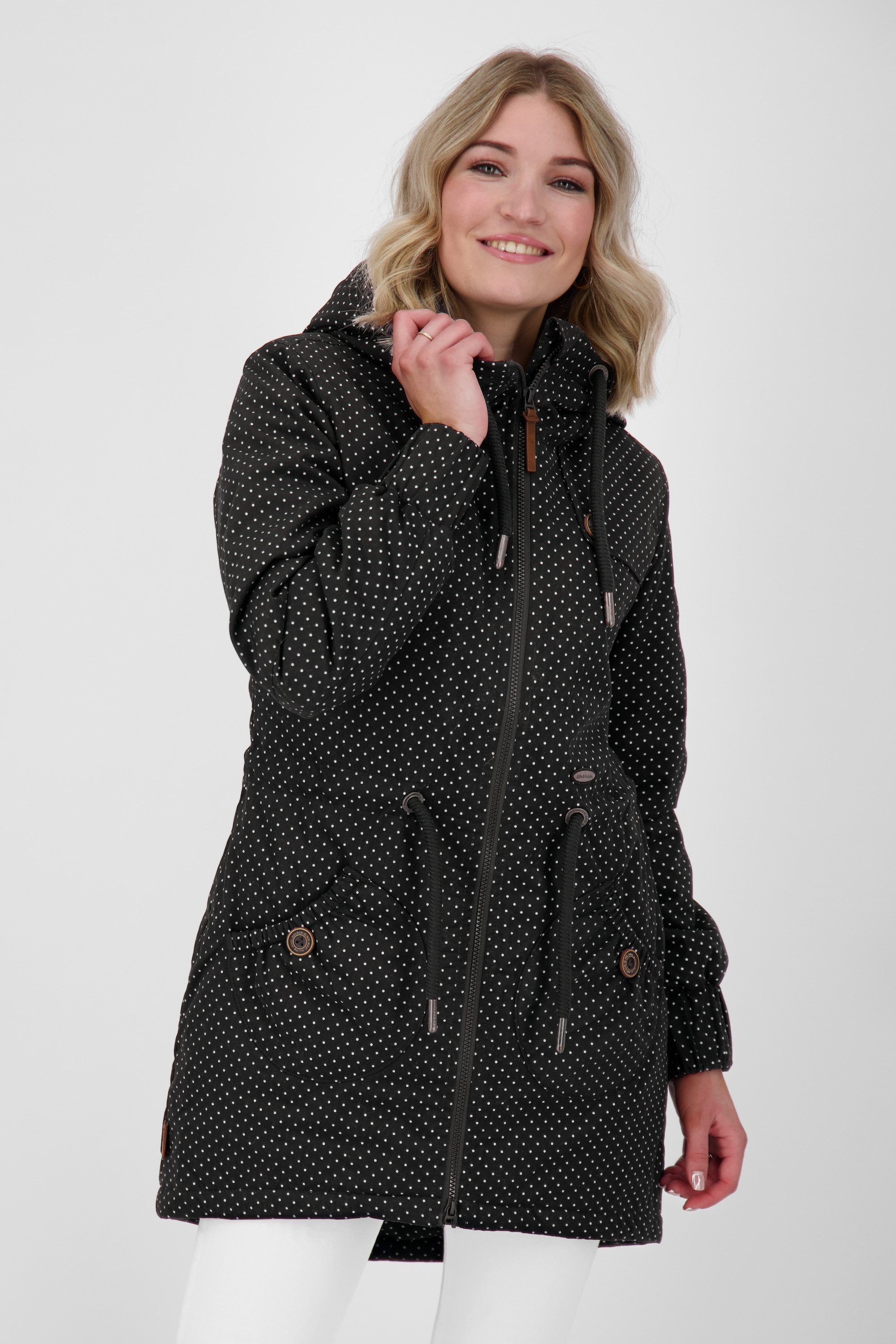 Alife & Kickin Winterjacke CharlotteAK Jacket Damen Übergangsjacke langer Parka mit großen Pattentaschen