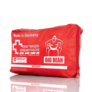 BigDean KFZ-Verbandtasche Verbandskasten MADE IN GERMANY Rot DIN 13164:2022
