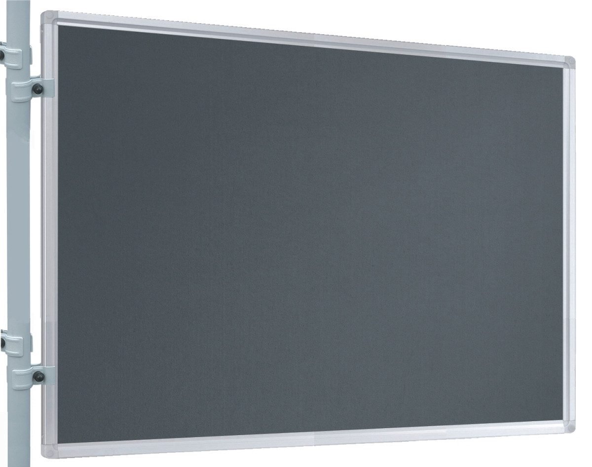 FRANKEN Wandtafel Präsentations-Stellwand 90x120 cm grau/Filz