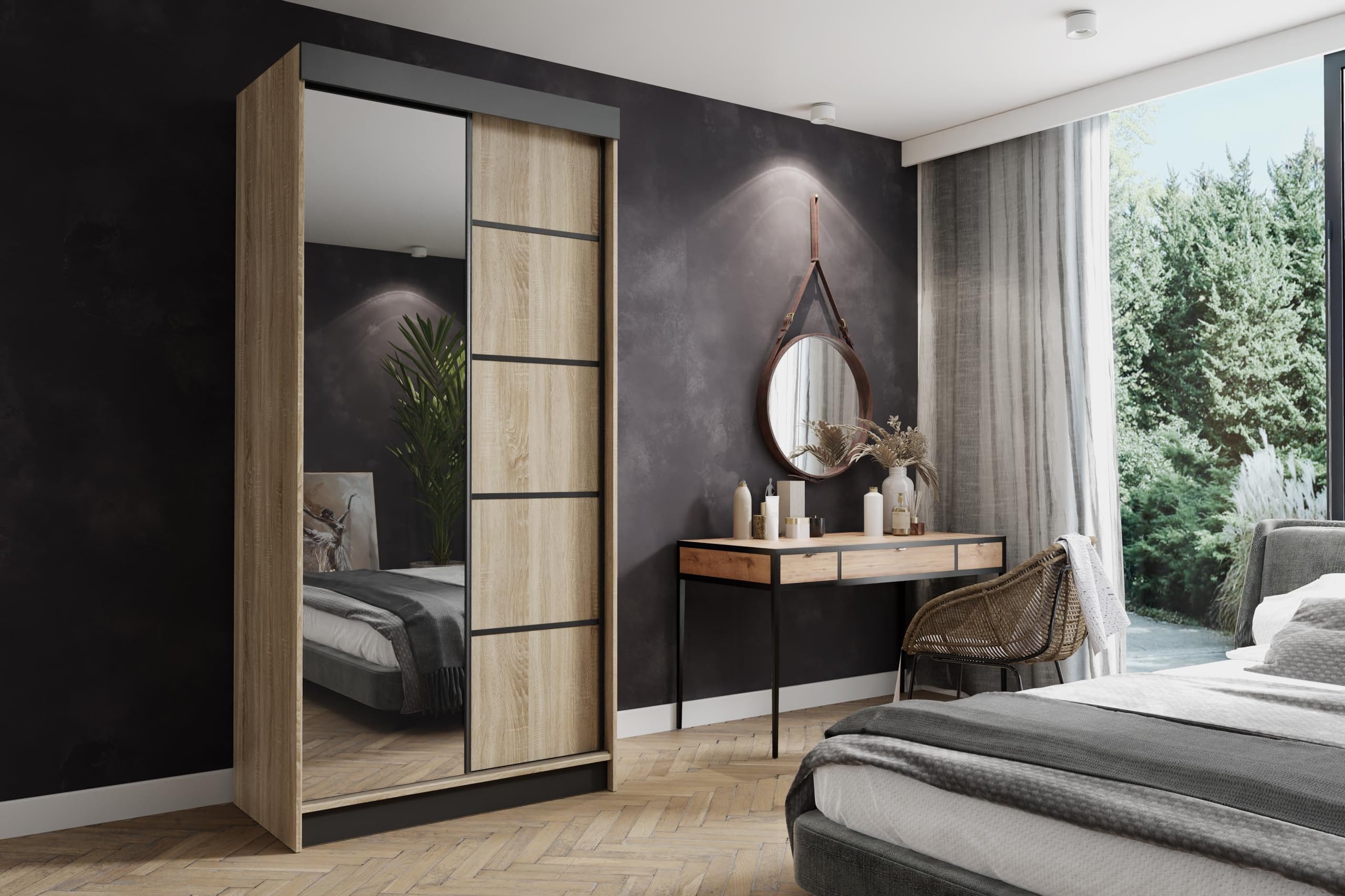 KIER FURNITURE Drehtürenschrank AMO Schiebegarderobe, Schrank günstig online kaufen