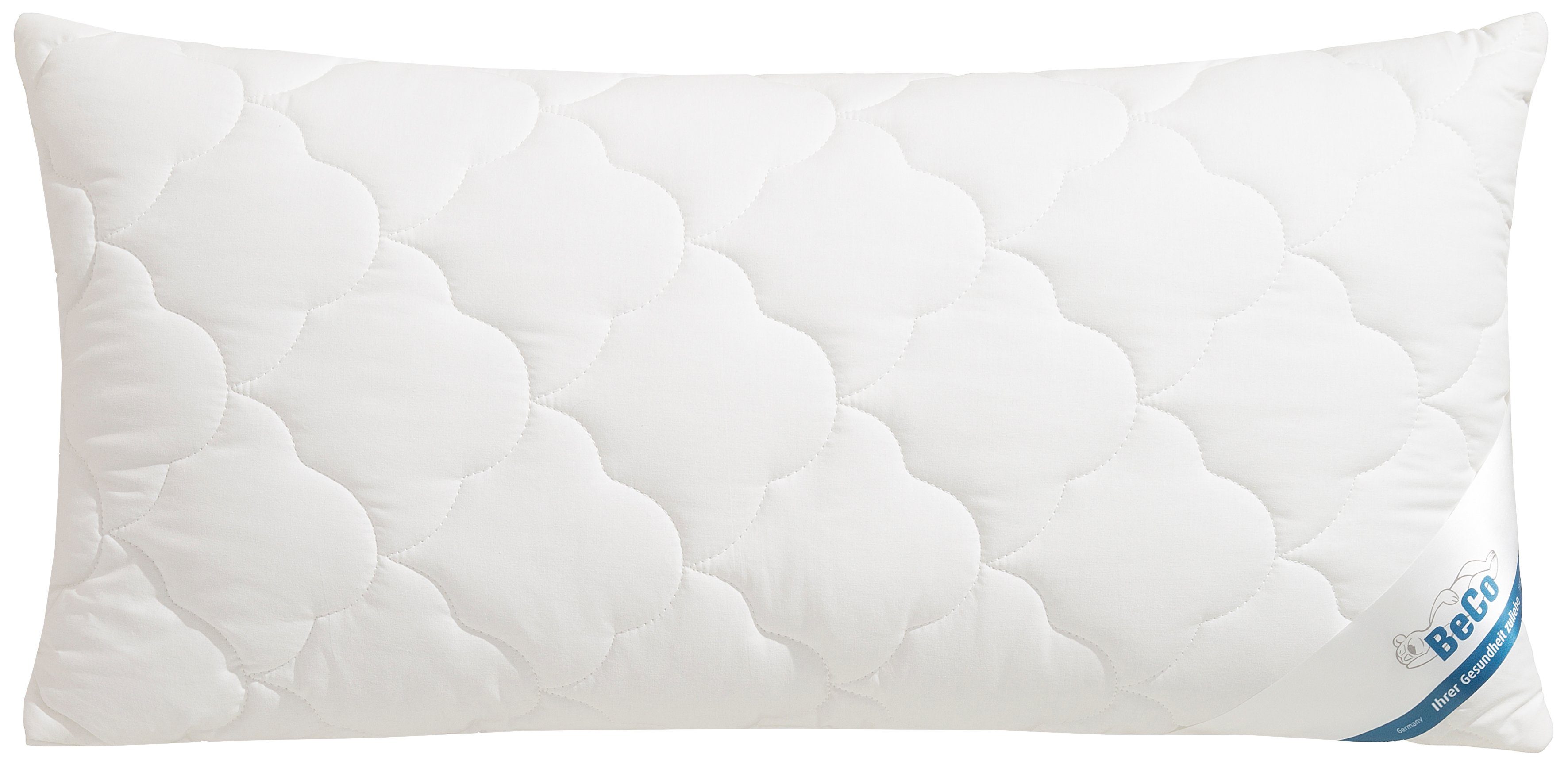 Beco Kopfkissen EcoWell, Füllung: Polyester, Bezug: Bio-Baumwolle oder nachhaltiger Microfaser-Feinbatist samtweich, Rückenschläfer, Seitenschläfer, Kissen in den Größen 40x80 cm und 80x80 cm erhältlich!