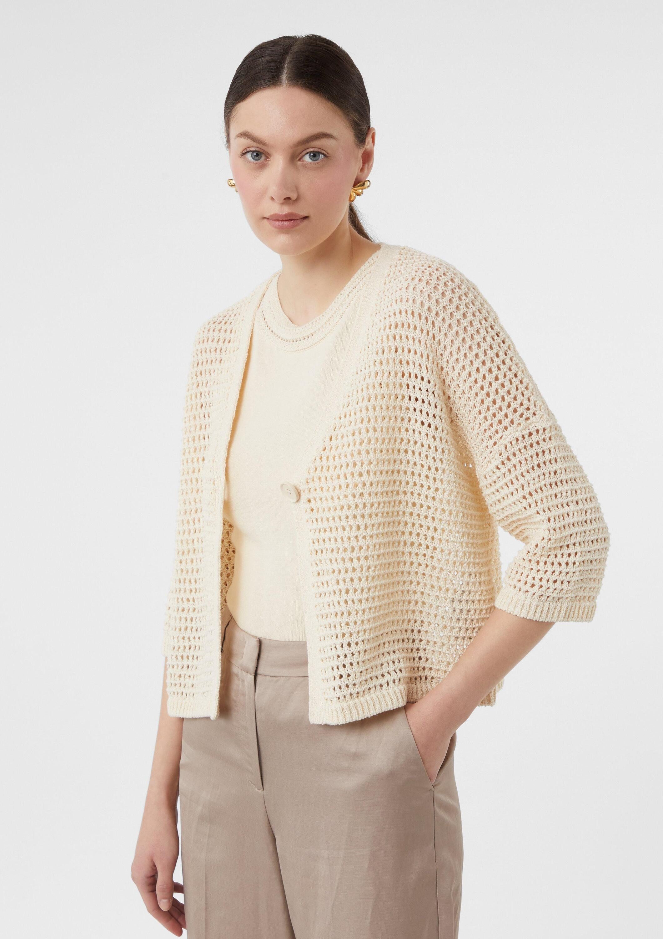 comma Cardigan Strickjacke Luftiger Cardigan im günstig online kaufen