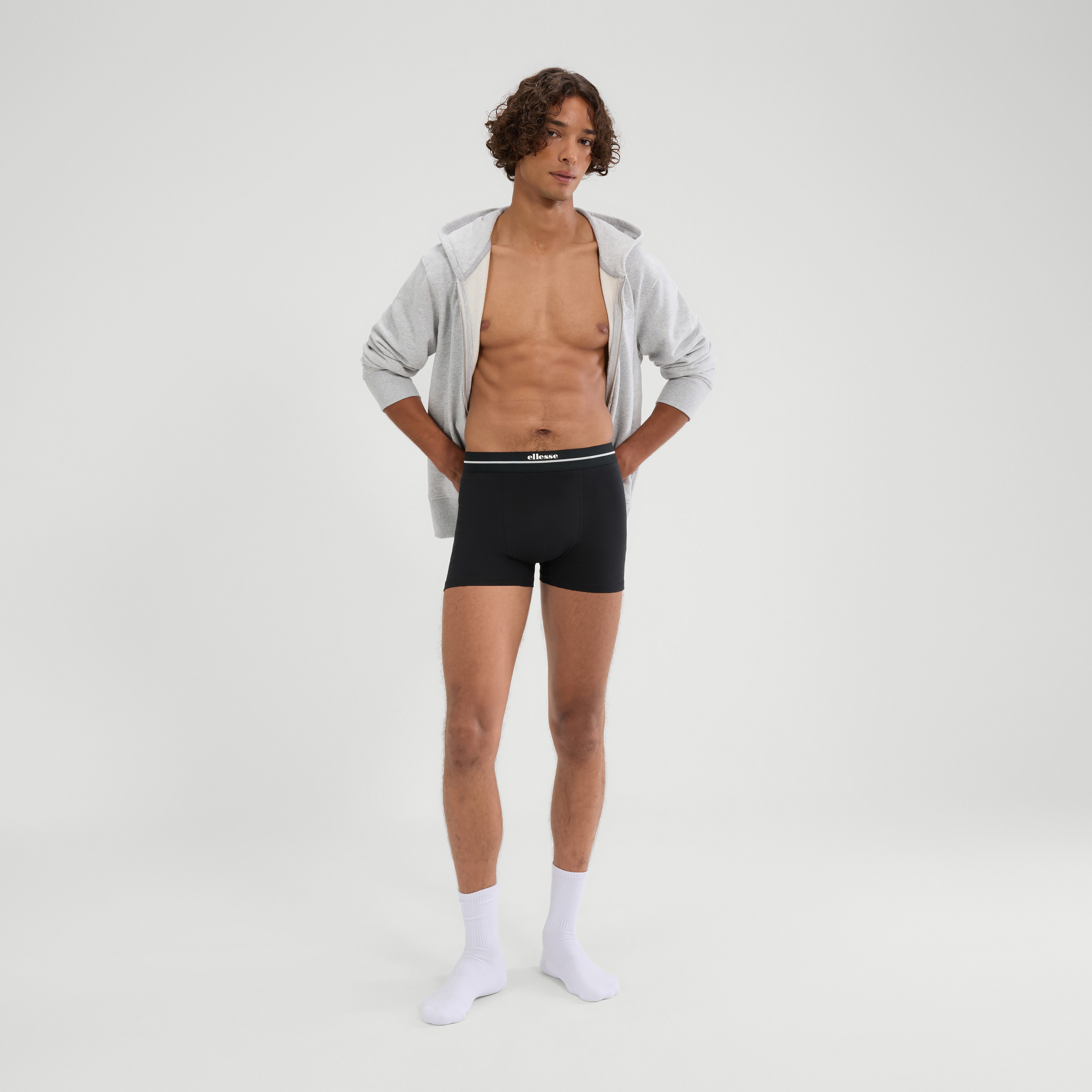 Ellesse Boxershorts aus Baumwolle und Elasthan, elastischer Materialmix