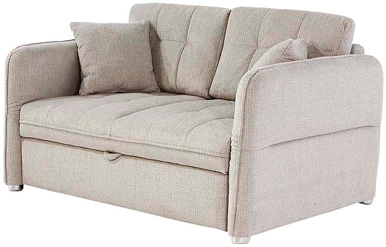 Jockenhöfer Gruppe Schlafsofa Leon, B: 147 - 187 cm, Liegefl. 120 - 160x200 cm, Breite wählbar, mit Schlaffunktion & Zierkissen, in 3 Breiten