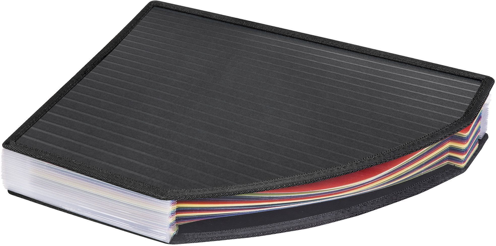 VELOFLEX Stehsammler Stehsammler A4 255x150x40mmPP schwarz/mehrfarbig