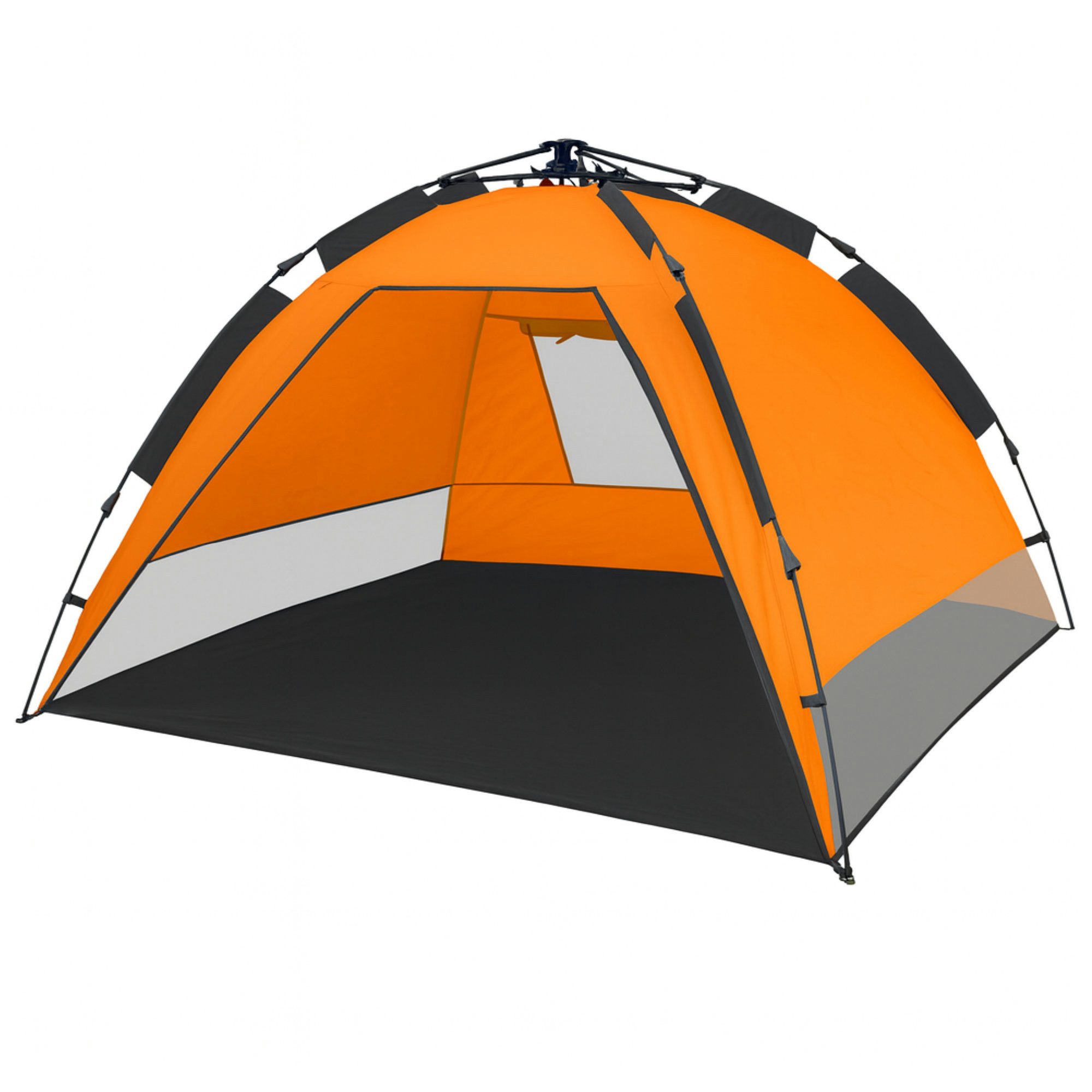CampFeuer Strandmuschel Wurfzelt Strand UV50+, inkl. Tragetasche, Automatik Strandzelt, Personen: 3