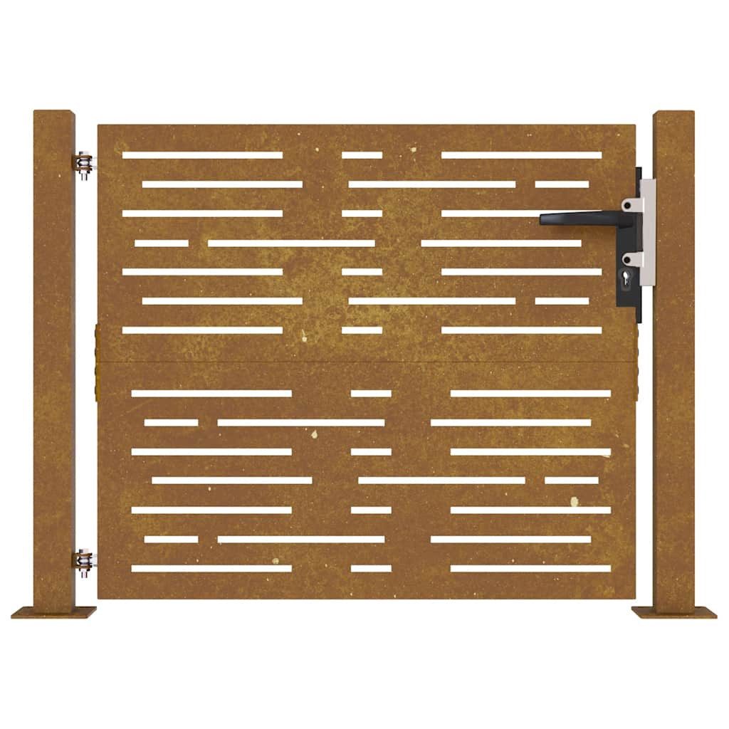 vidaXL Gartentor Gartentor 105x80 cm Cortenstahl günstig online kaufen