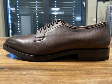 BRUNELLO CUCINELLI Brunello Cucinelli Mens Leather Lace-Up Oxford Almond Toe Derby Schuhe Sneaker