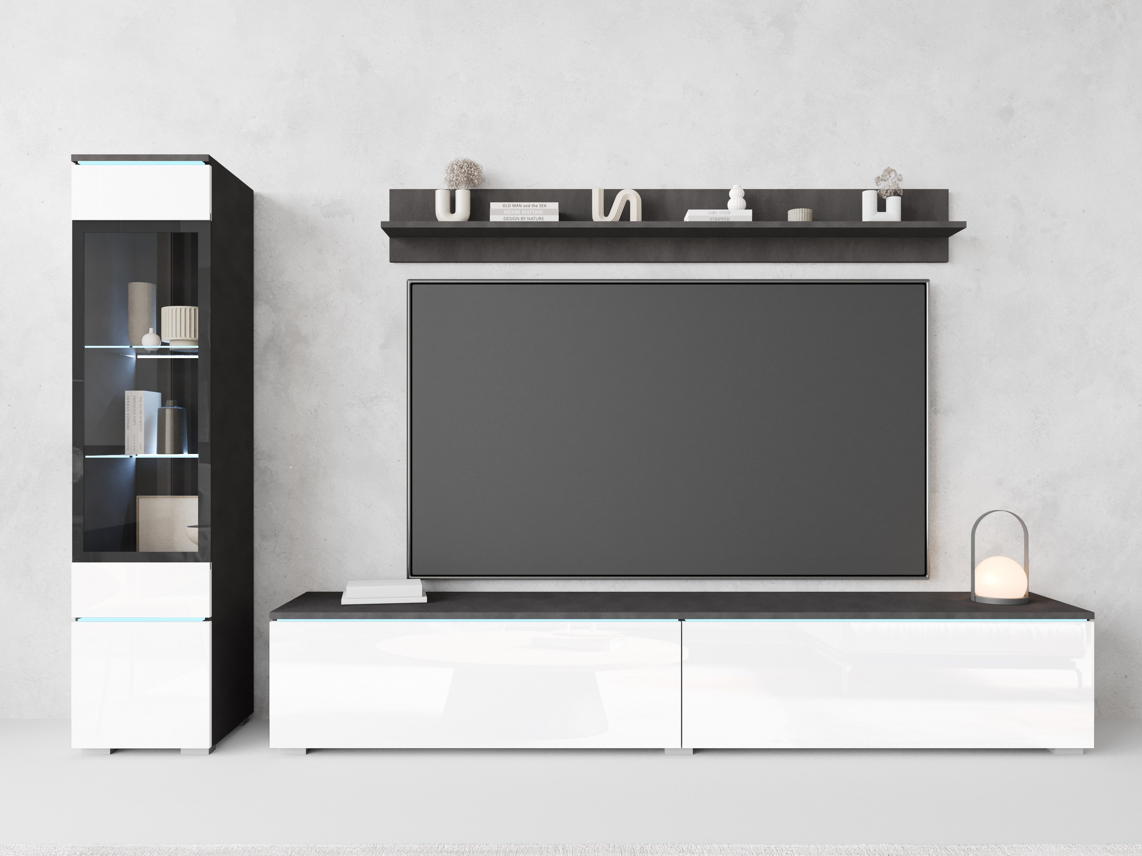 INOSIGN Wohnwand VERA I, Vitrinen Türanschlag links/rechts wechselbar, (Kom günstig online kaufen