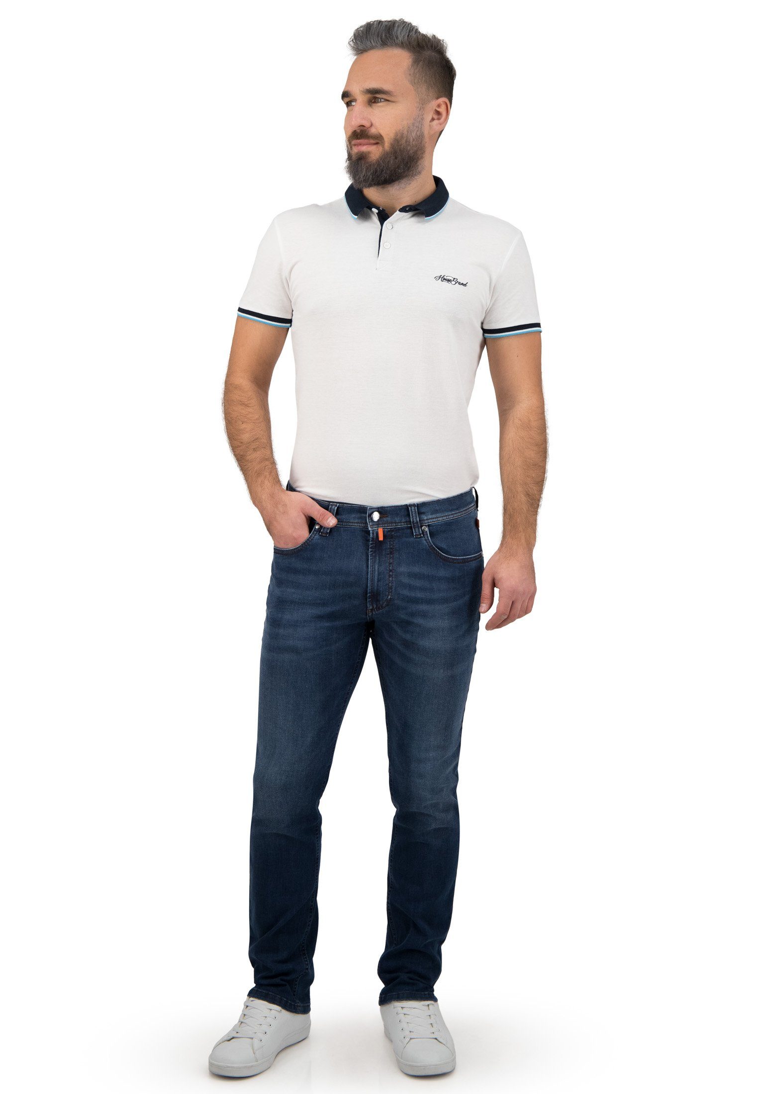 Brühl Slim-fit-Jeans York DO FX in Dual FX Querstretch Denim