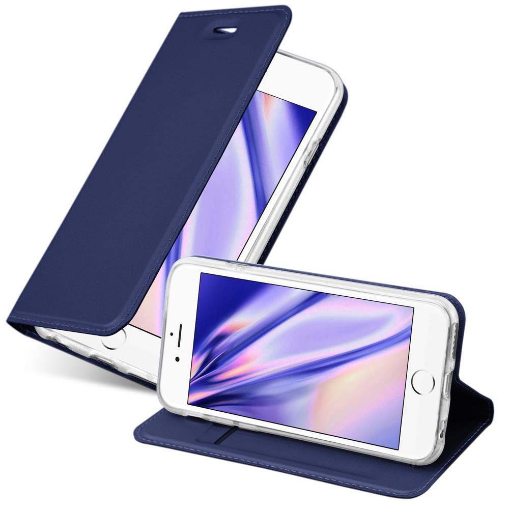 Cadorabo Handyhülle für iPhone 6 PLUS / 6S PLUS Hülle Apple iPhone 6 PLUS / 6S PLUS, Schutzhülle Hülle mit Standfunktion, Magnetverschluss und Kartenfach