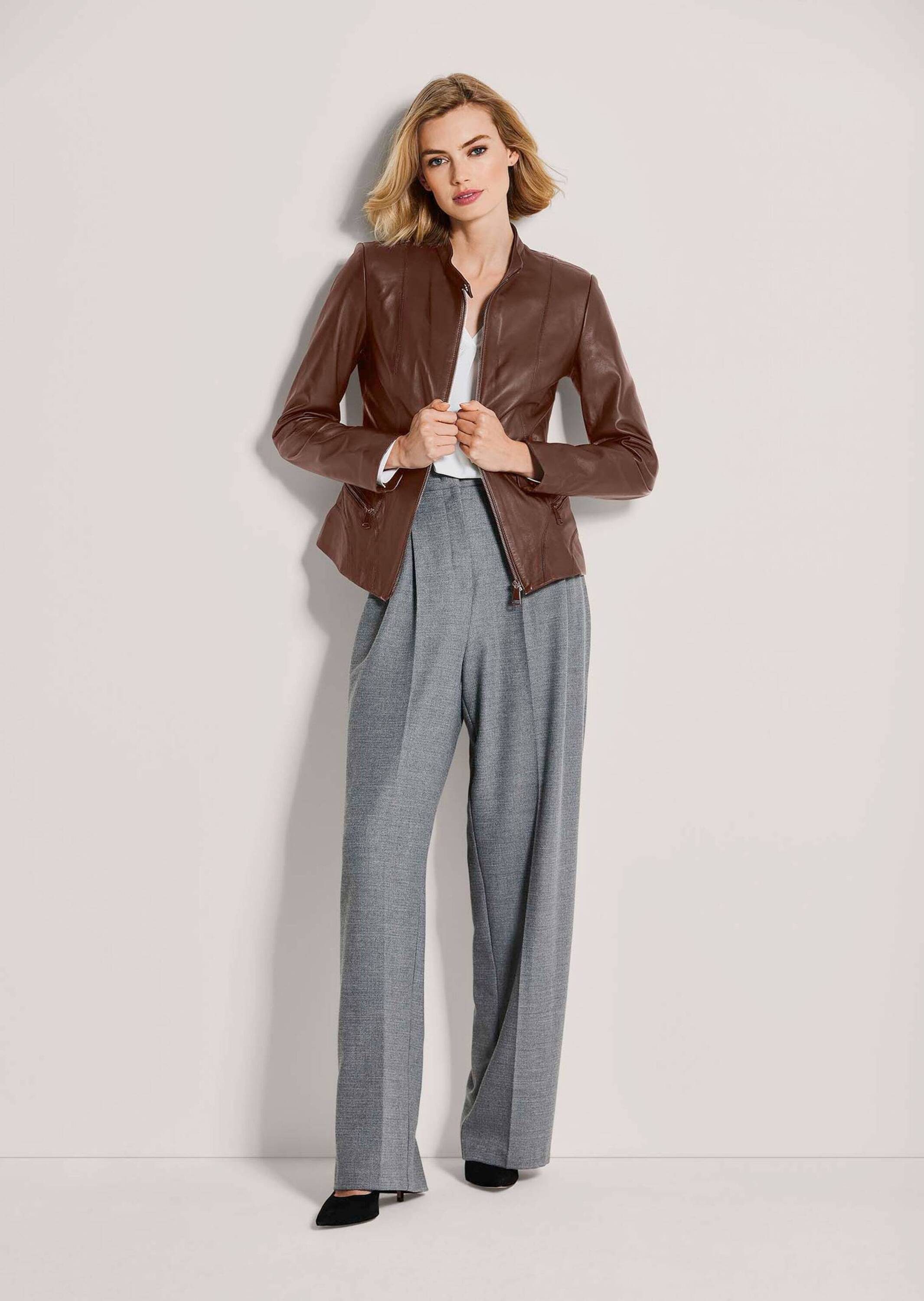 MADELEINE Lederjacke Kurzjacke aus Leder mit günstig online kaufen