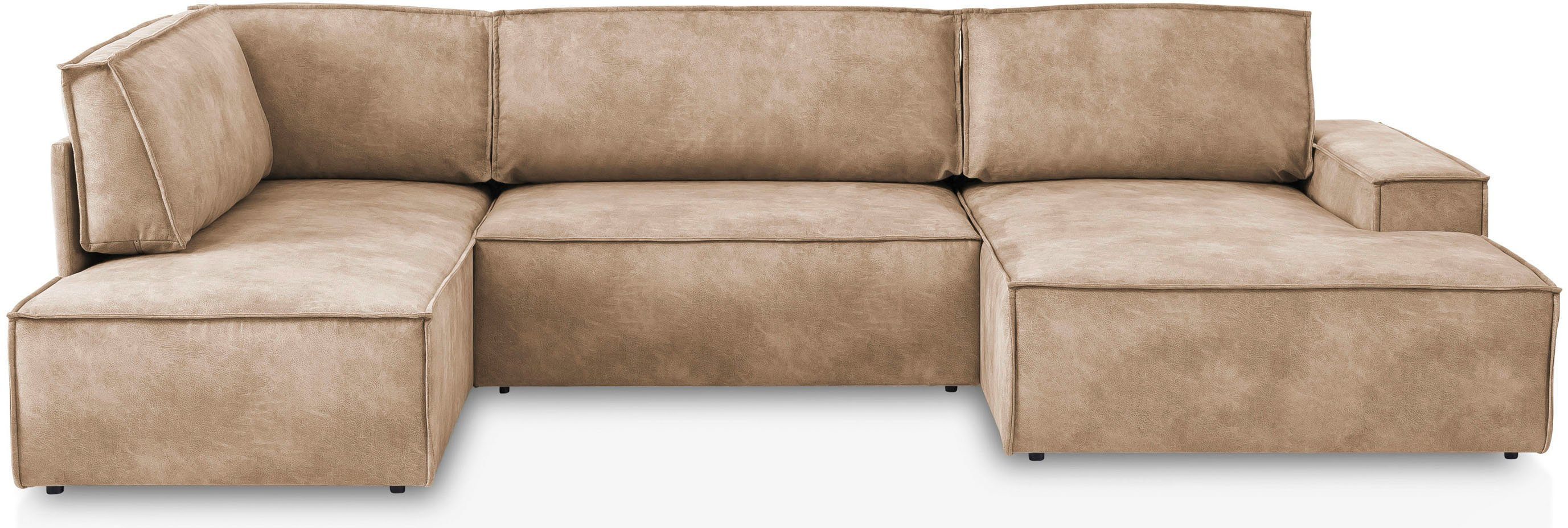 Home affaire Wohnlandschaft "SHERWOOD 329 cm, U-Form, Schlafsofa,", Schlaff günstig online kaufen