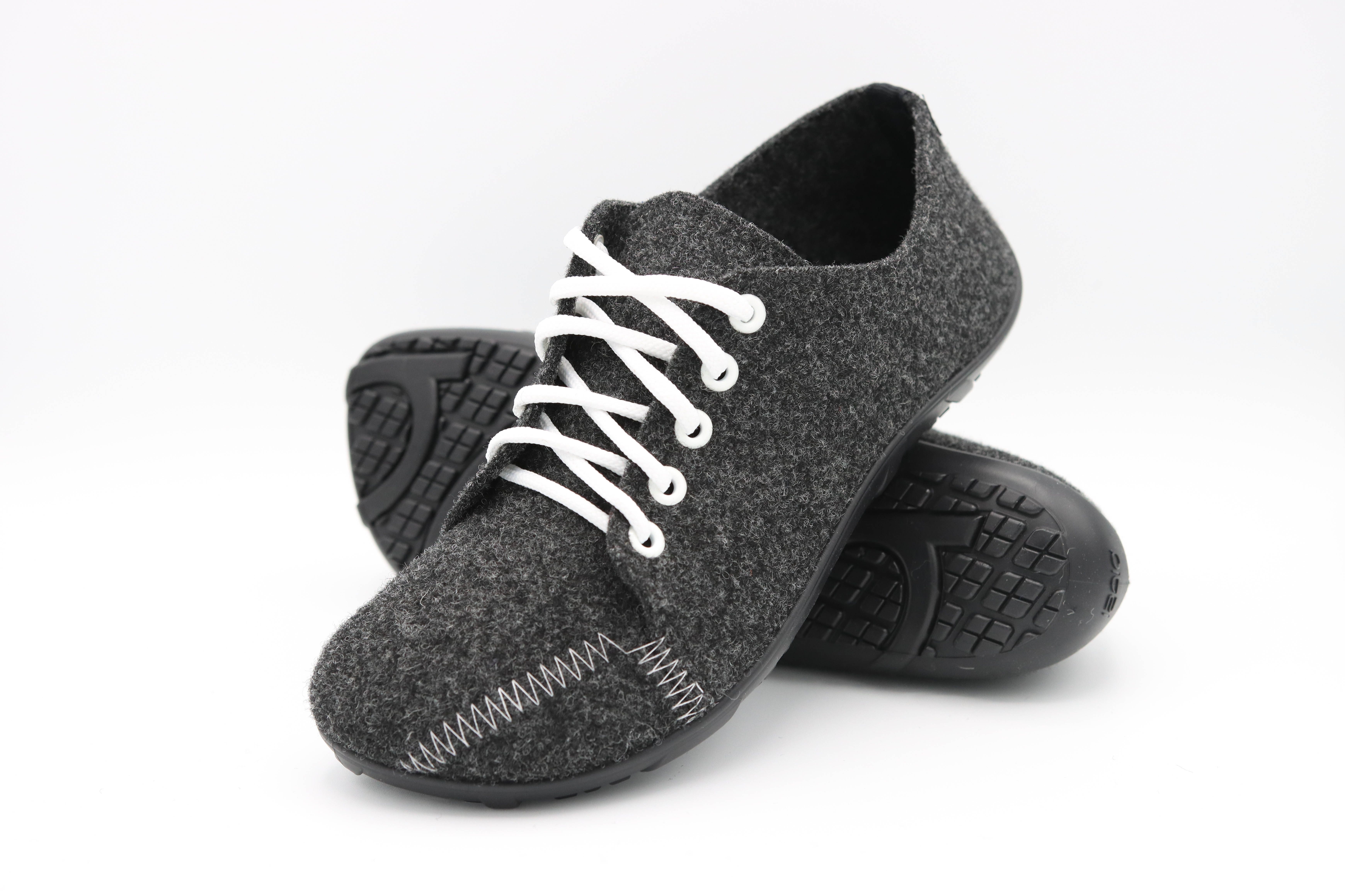 pifit! Sneaker "all day" aus hochwertigem Filz, 32000-0, anthrazit Barfußschuh