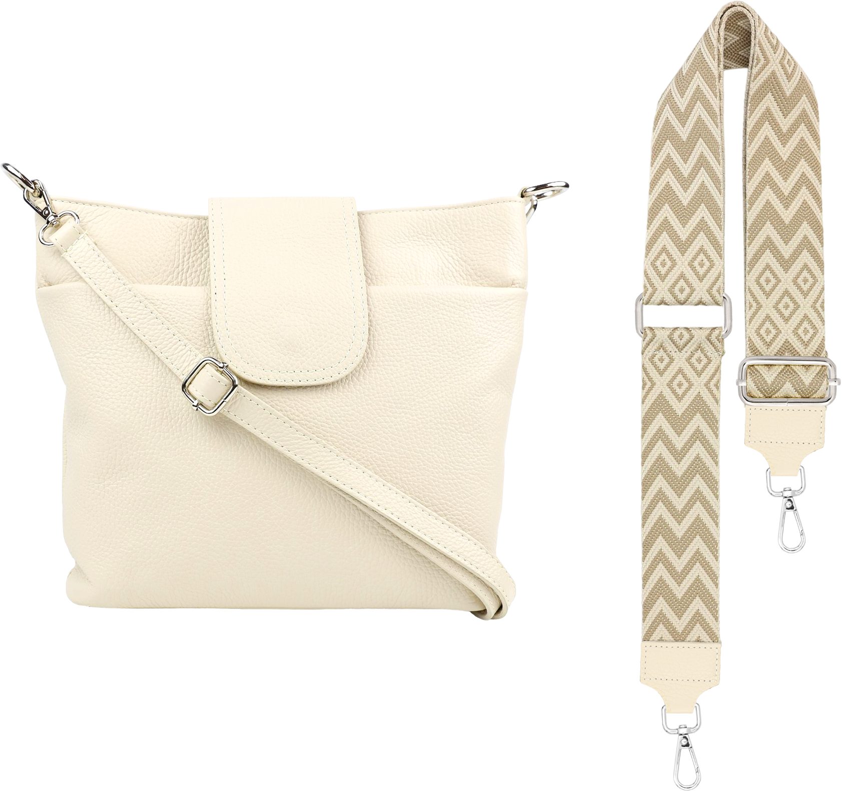 SEVA Schultertasche Umhängetasche Damen Echtleder mit günstig online kaufen
