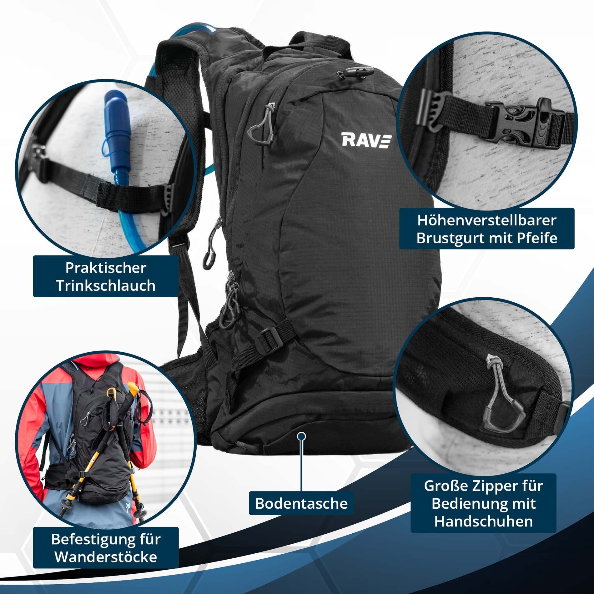 Rave Bike&Outdoor Rucksack Facile, inkl. 2 günstig online kaufen