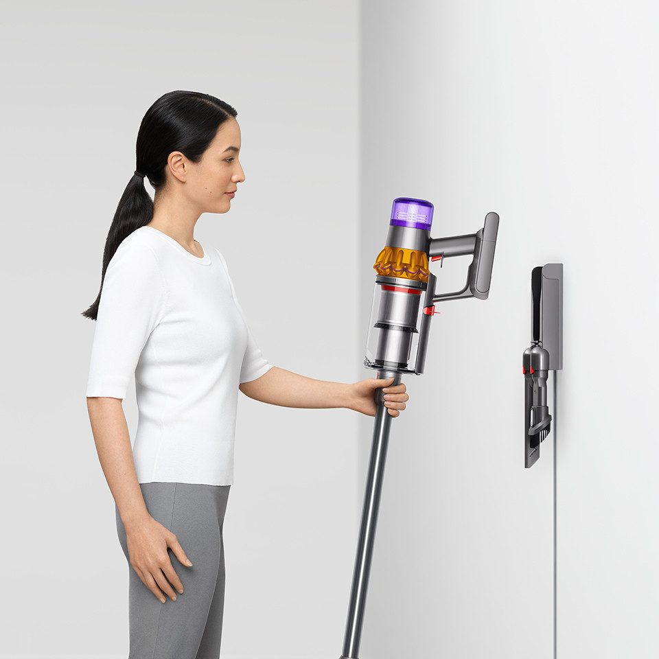 DYSON Akku-Hand-und Stielstaubsauger Dyson V15 Detect Absolute Nickel/Gelb, 660 W, 240 Airwatt Saugkraft, Stauberkennungssensor