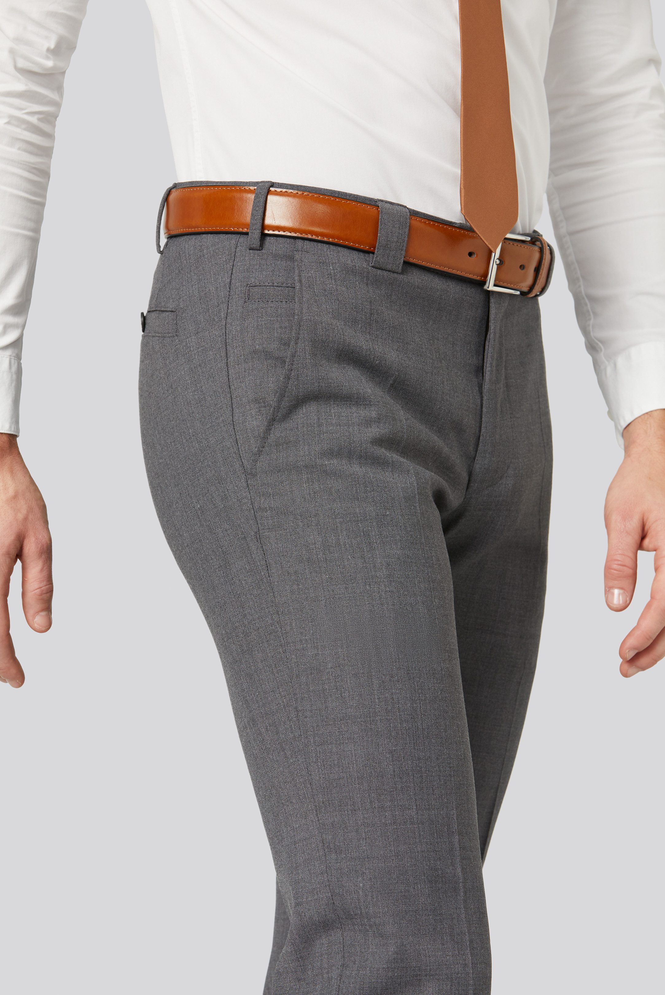 MEYER 5-Pocket-Jeans MEYER ROMA mittelgrau 115-0-9344.07